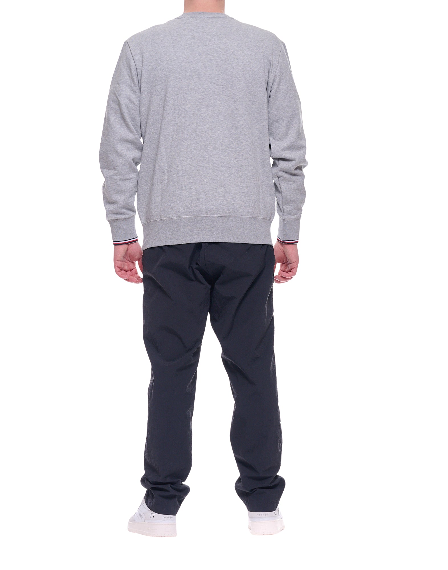 Tommy Hilfiger Men’s Crewneck Cotton Sweatshirt Light Grey 33639 P01 GREY LOGO TIPPED SWEATER