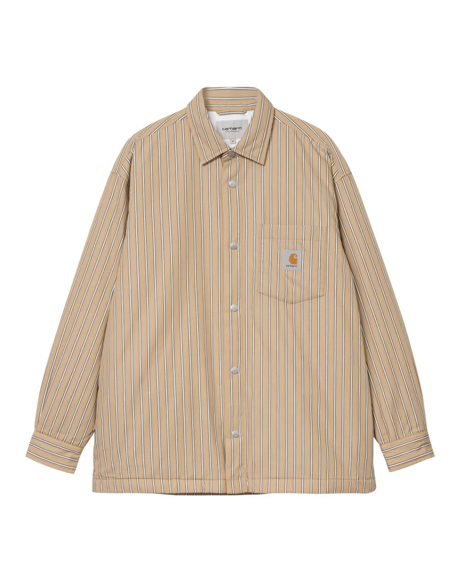 Shirt man I035156 4S9 GRIMSBY DUSTY H BROWN CARHARTT WIP