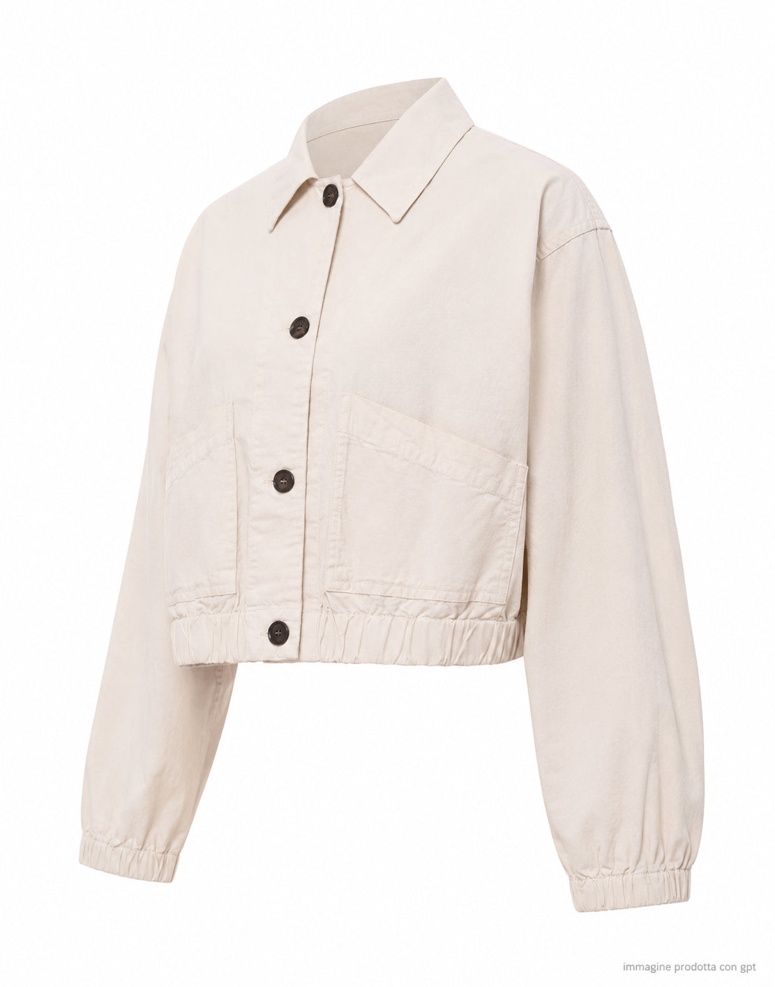 Cropped overshirt Wheat