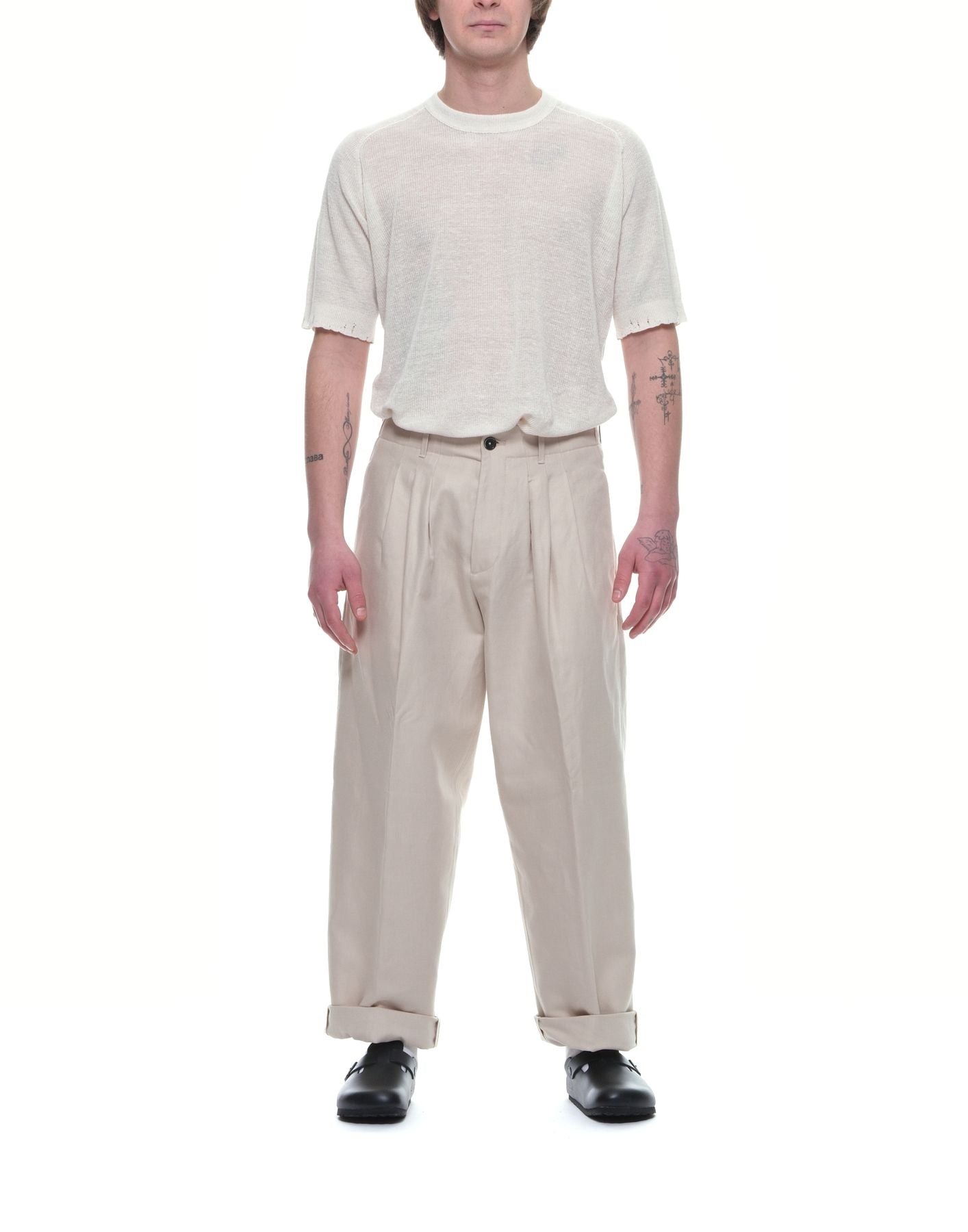 Pantalon pour homme cos17 Cosmo Carrot Camel NINE:INTHE:MORNING