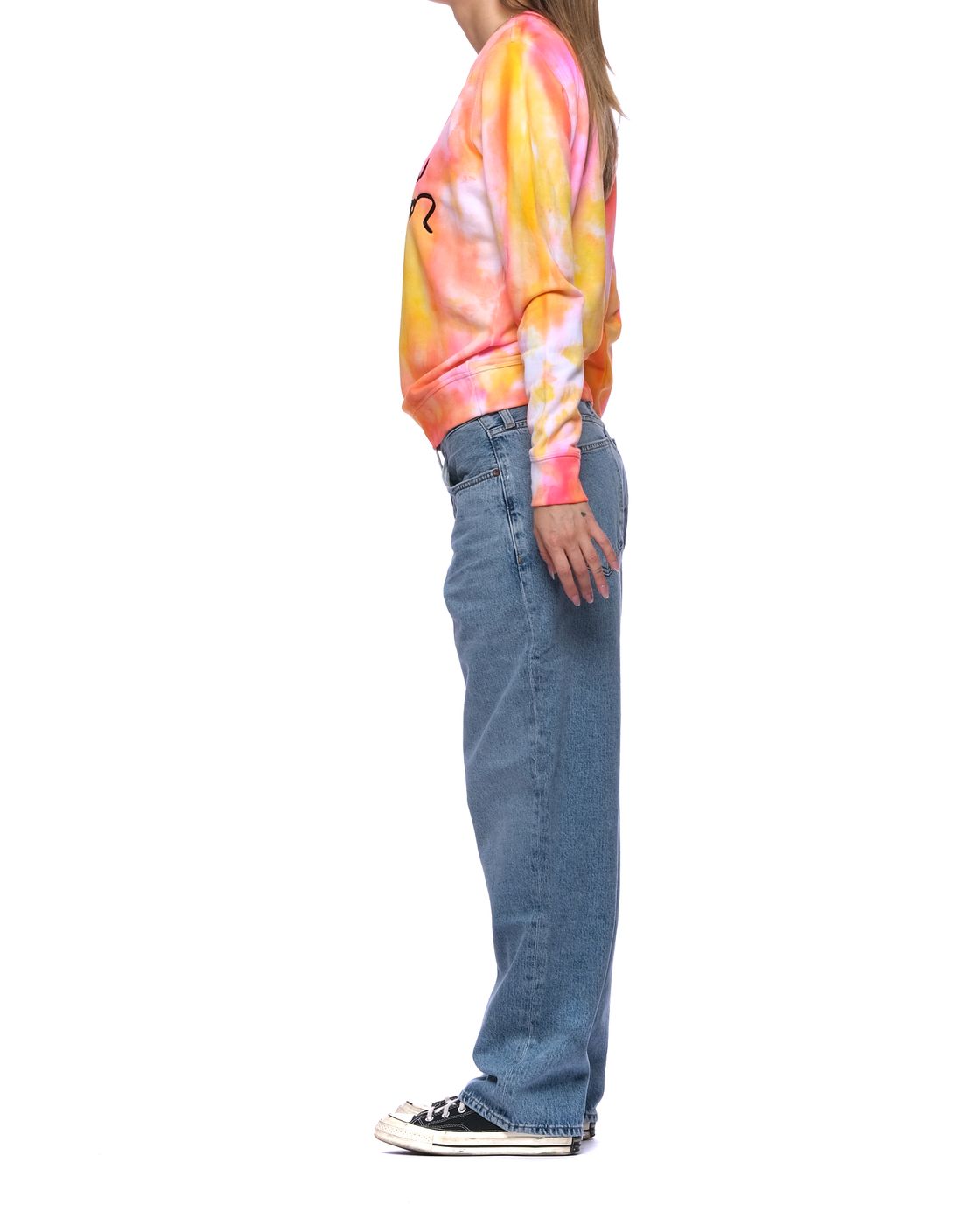 Sweatshirt woman Sunset 012 Orange ONELAB