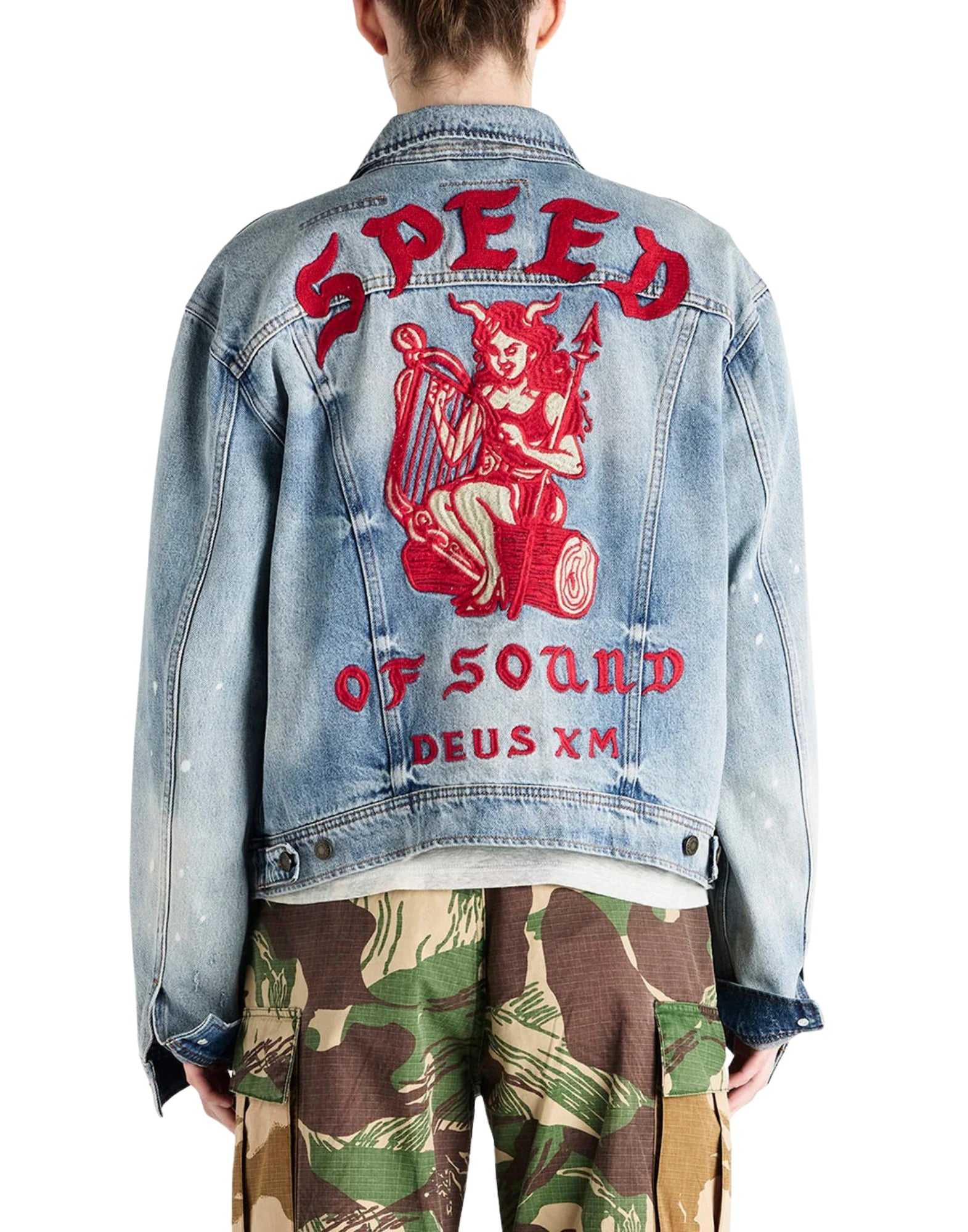 Jacket man DUP256113 STI SISSYPHEAN STONEWASHED INDIGO Deus Ex Machina