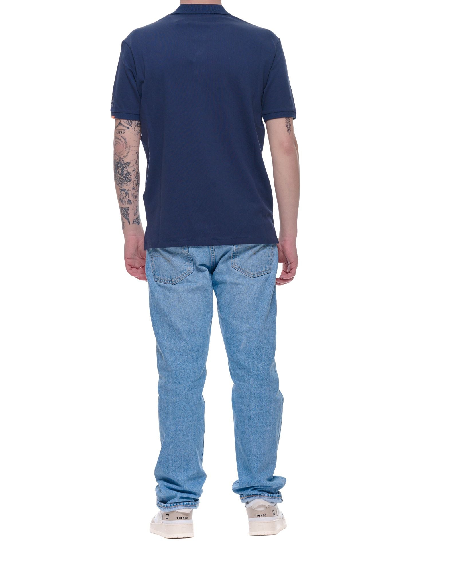 Suns Boards Federico Tag Men’s Stretch Piqué Polo Navy Regular Fit PLS61008U V17 NAVY