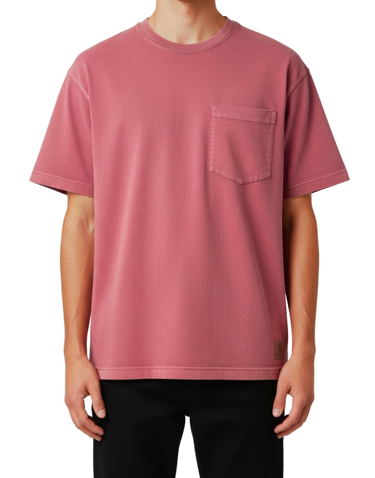 I035957 33G.B7 RED MARSALA T-SHIRT GRIND WASH - Maglieria - CARHARTT WIP