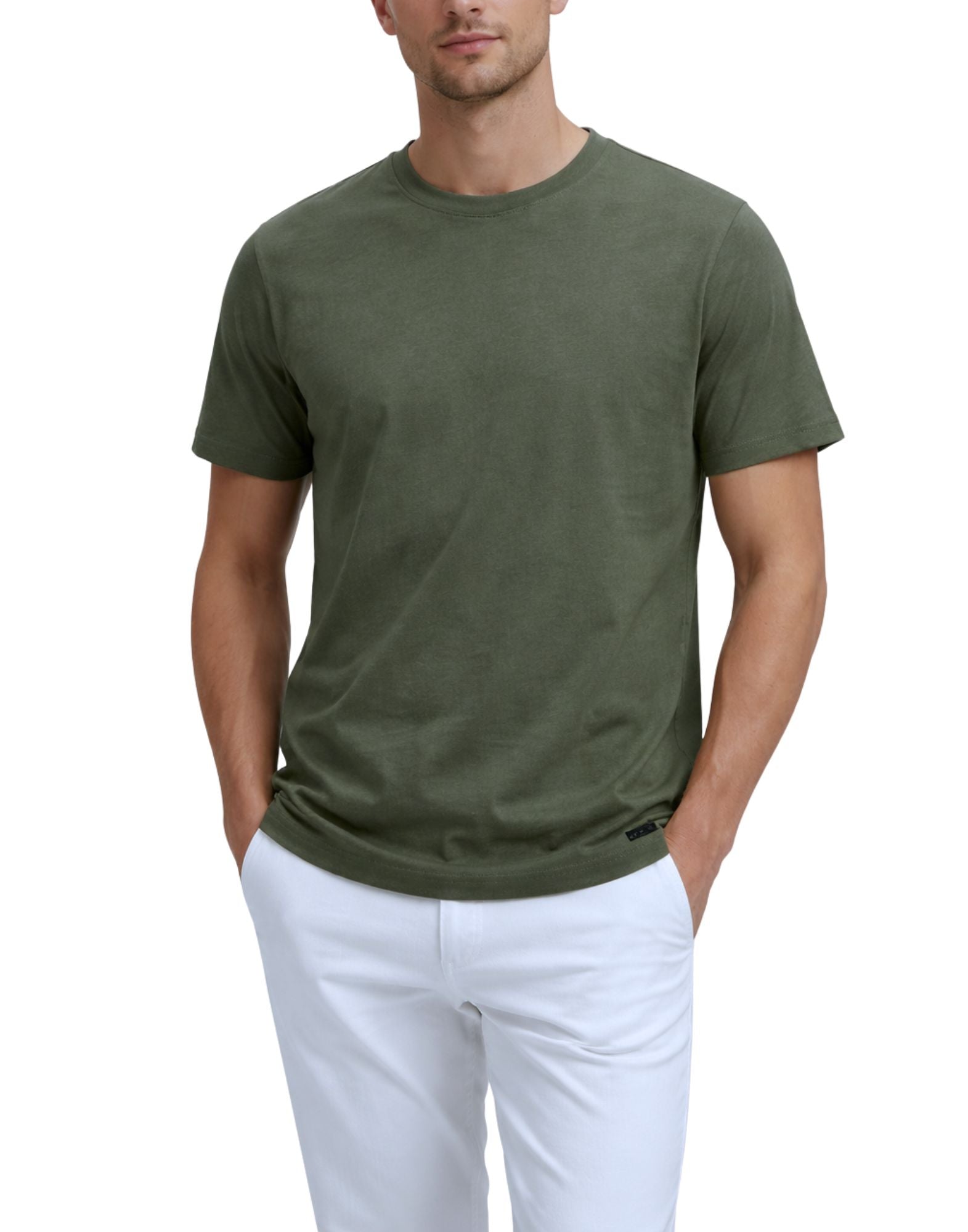 Unity Original Nerea Crepe Cotton T-Shirt Green Men’s TS-NEREA CREPE GREEN