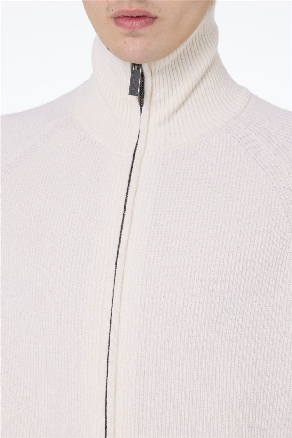 A067-1102 BEIGE LUPETTO ZIP - Maglieria - Paolo Pecora