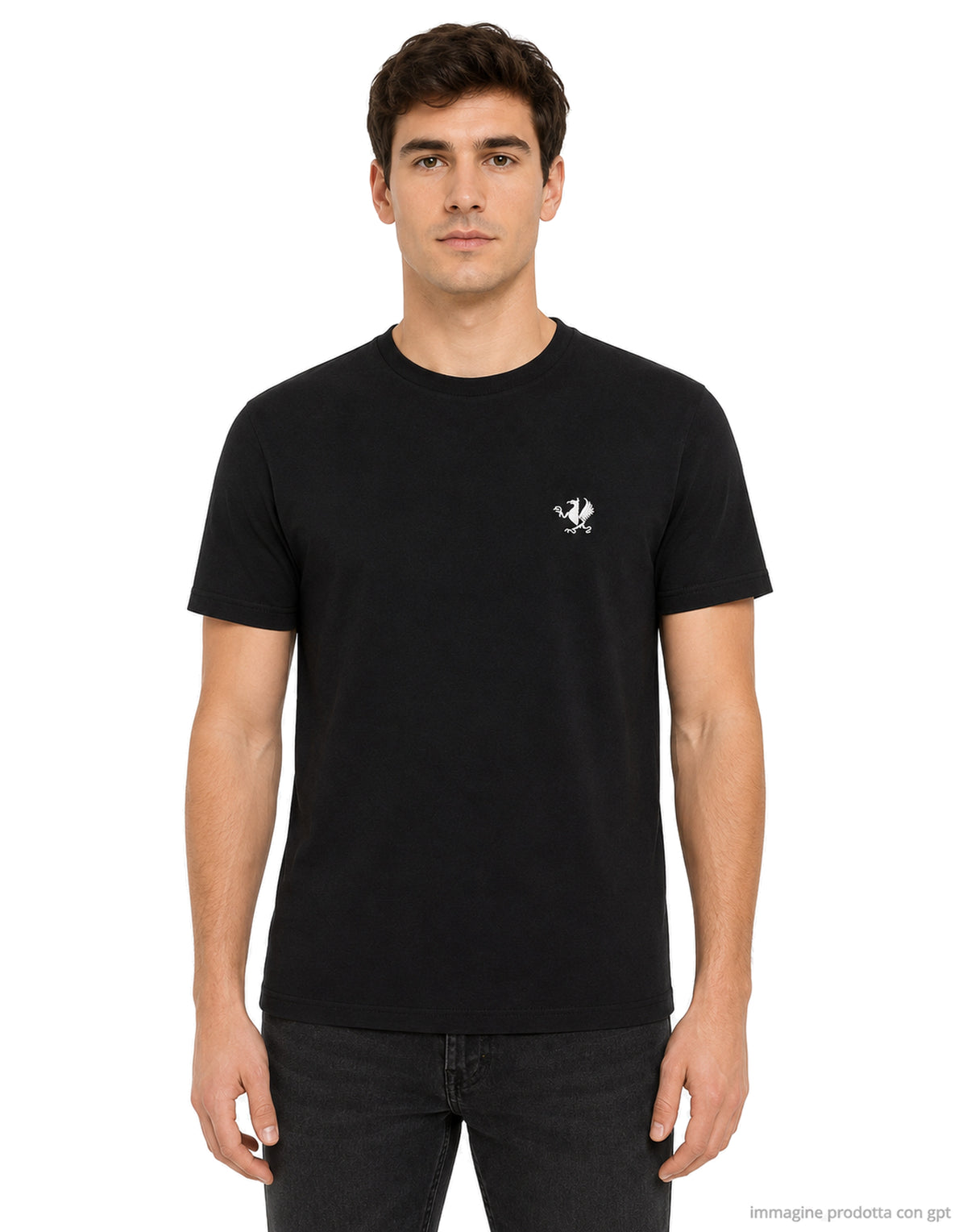 T-shirt uomo manica corta premium Black
