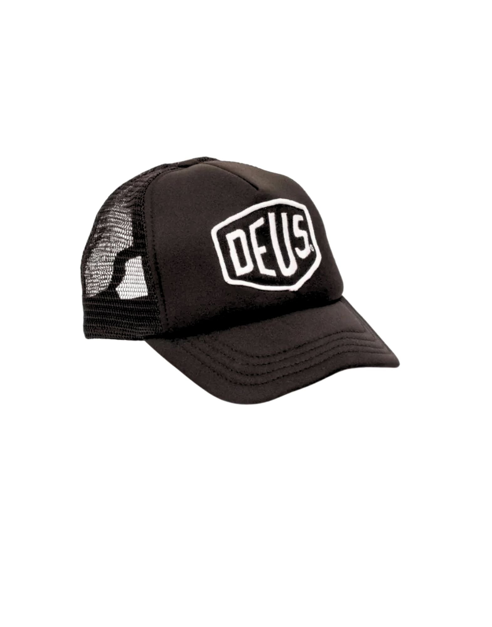 Deus Ex Machina Baylands Trucker Cap Mesh Black White Unisex D261MHA190003 BLACK-WHITE
