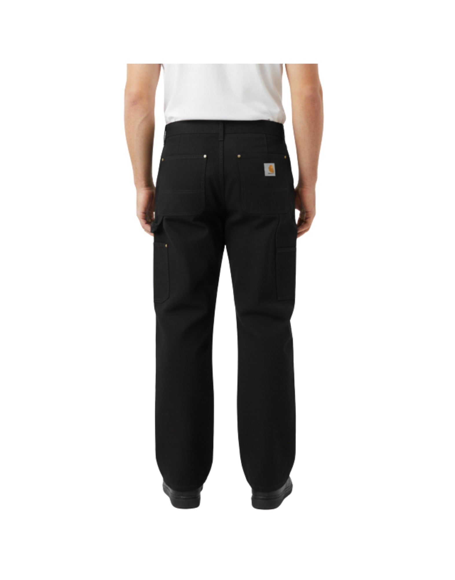 I036274 89B732 BLACK DOUBLE KNEE PANTS - Pantaloni - CARHARTT WIP