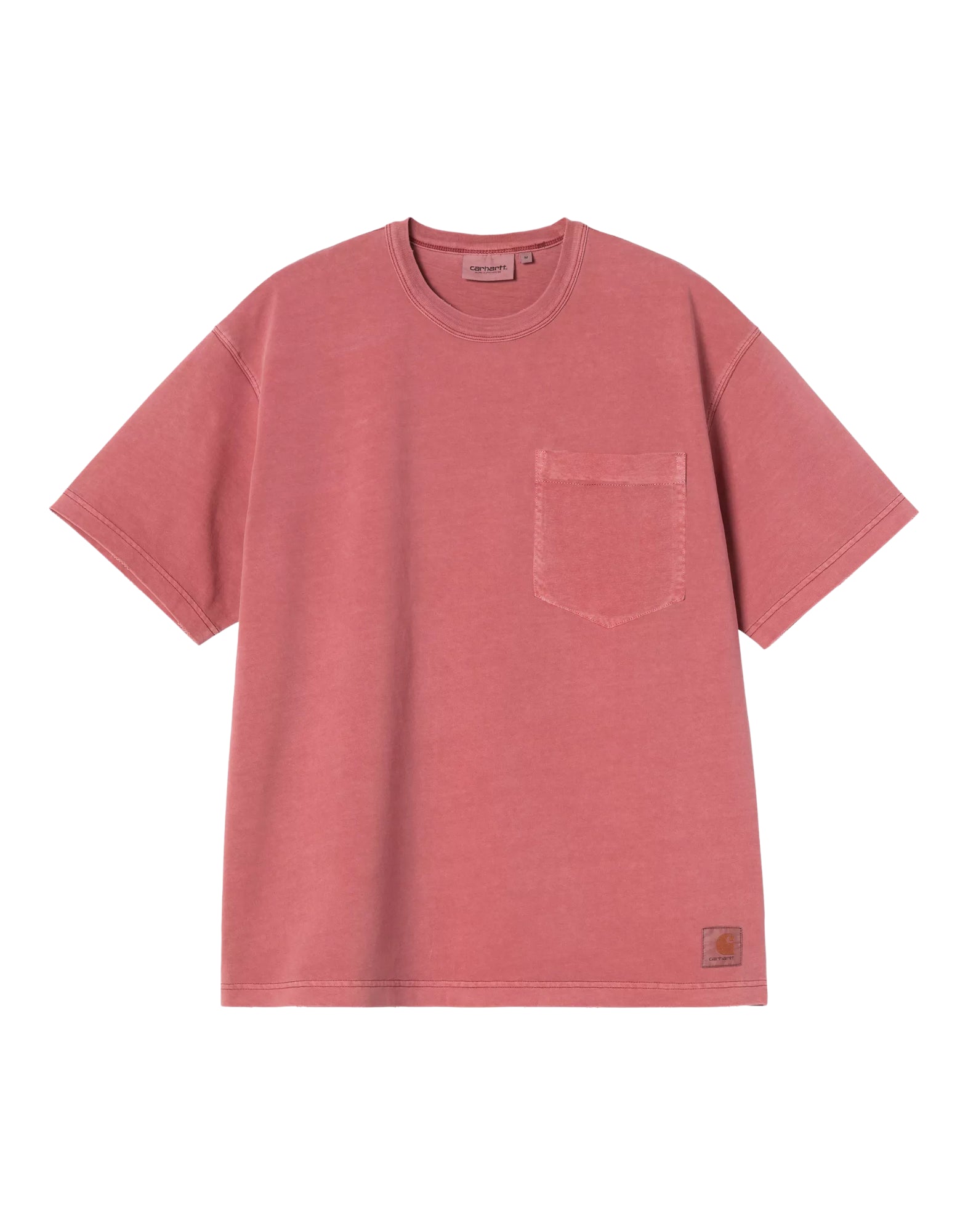 I035957 33G.B7 RED MARSALA T-SHIRT GRIND WASH - Maglieria - CARHARTT WIP
