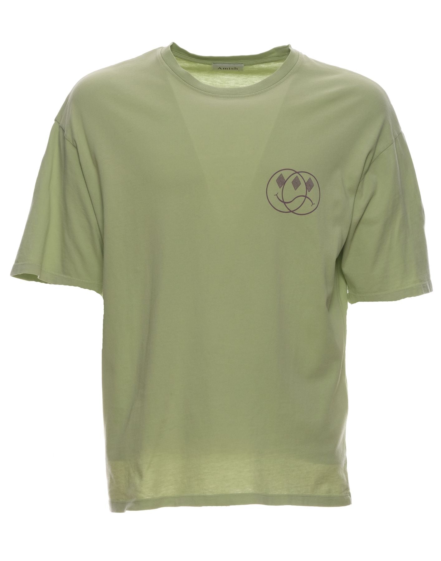 T-shirt man P23AMU029CA16XXXX PALE GREEN Amish