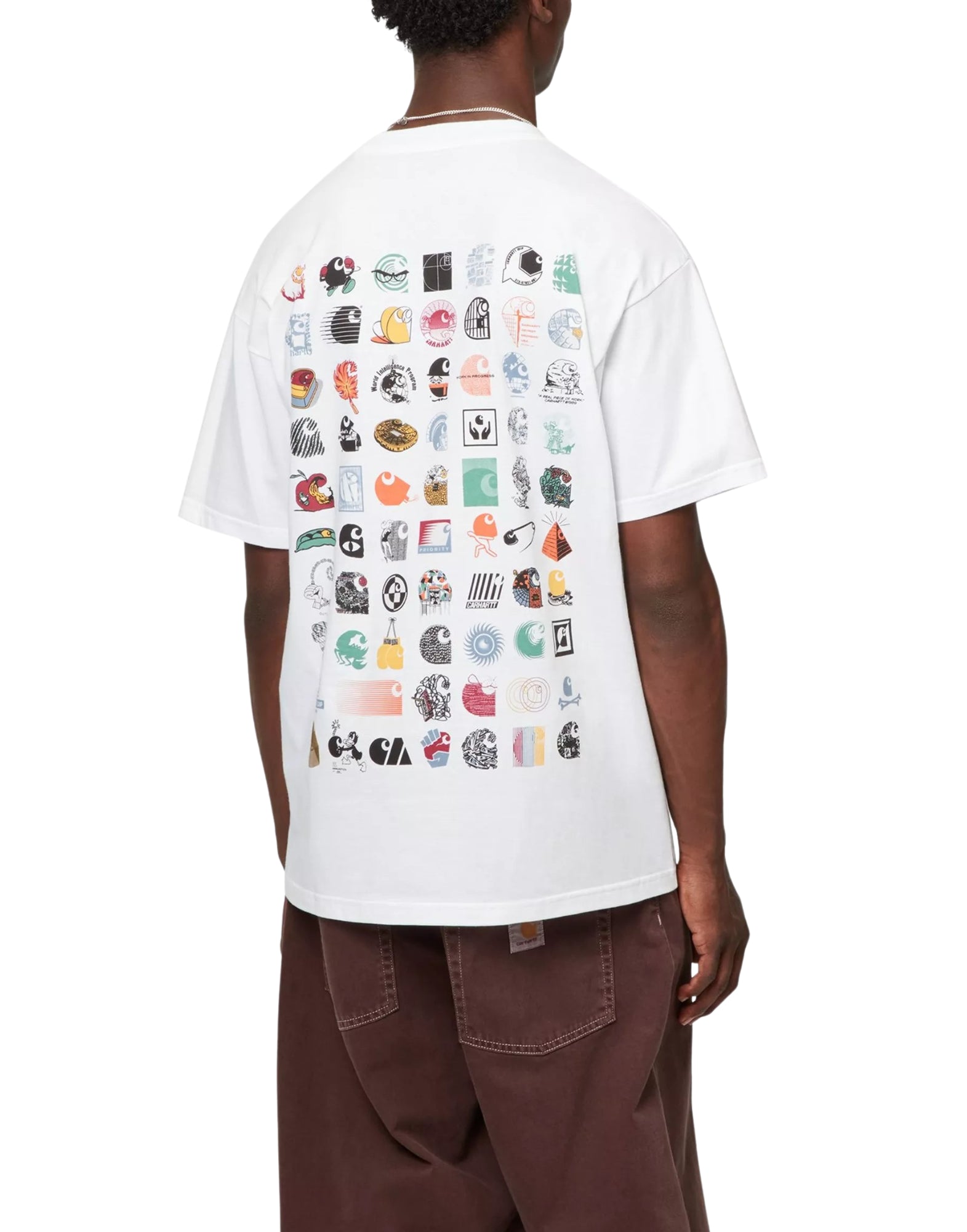 I035439 02xx White Logo T -Shirt -T -Shirt E Polo - CARHARTT WIP