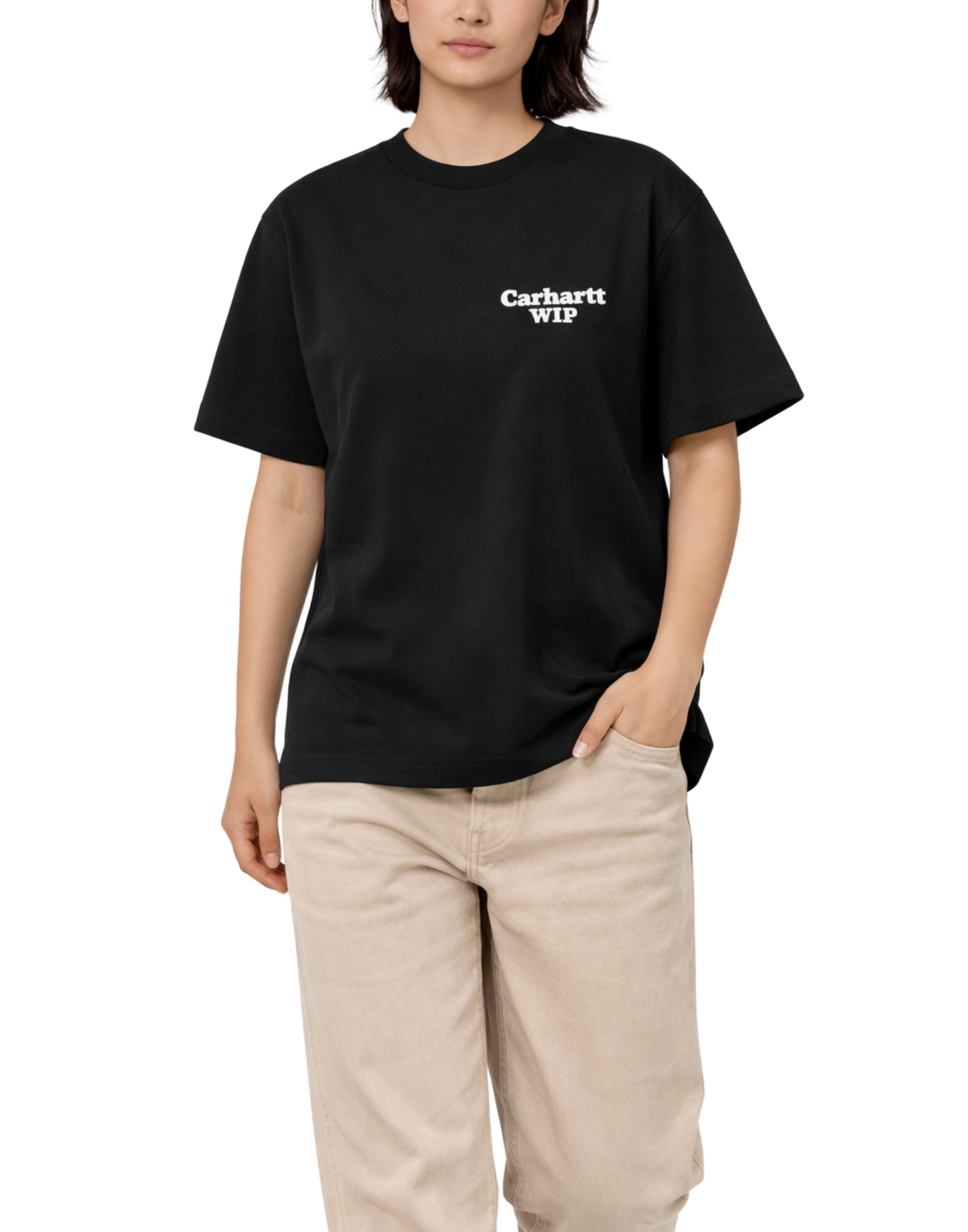 Carhartt WIP W' S/S Spoiled T-Shirt Organic Cotton Black Women’s I036389 89XX