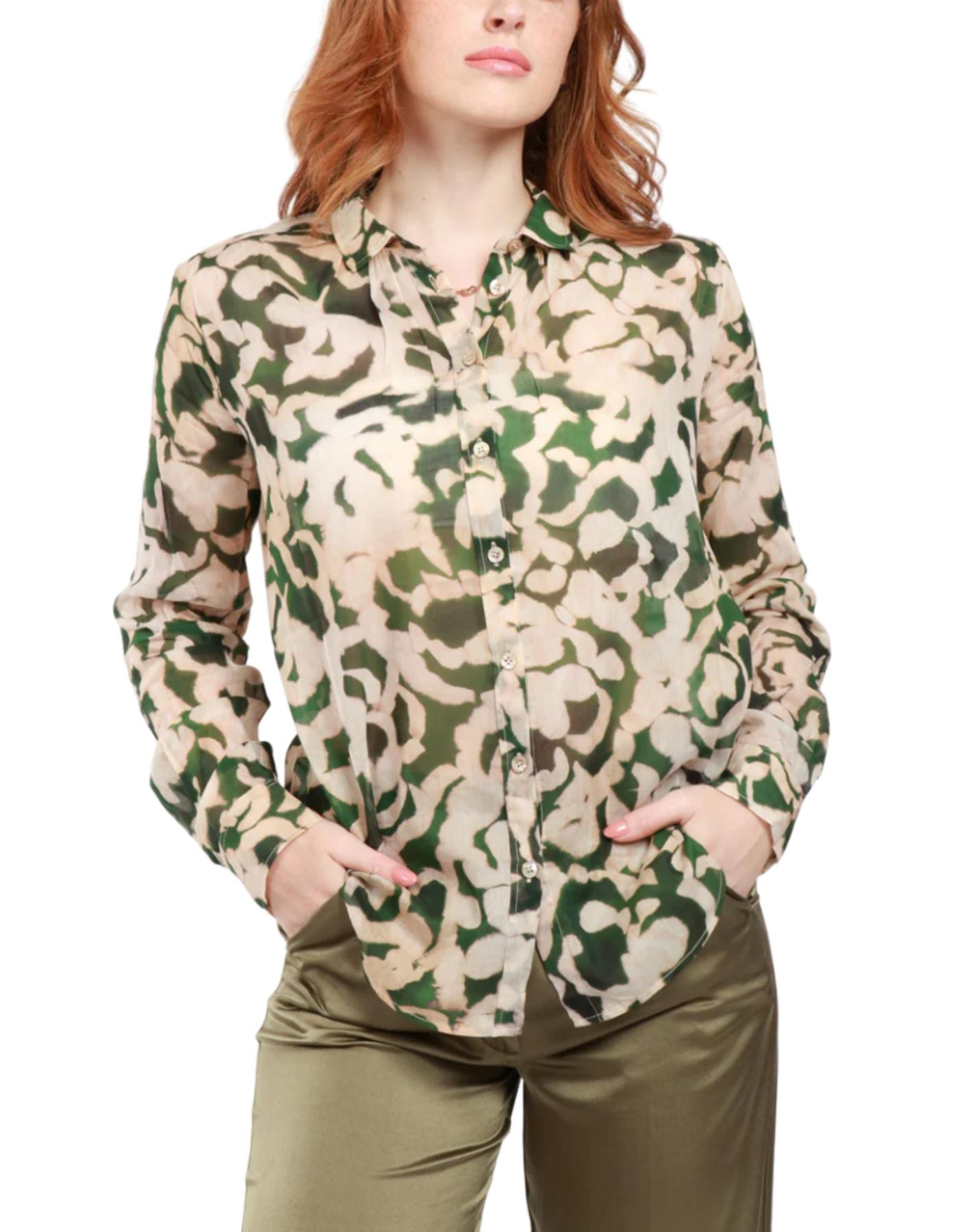 Camicia donna 12926 MY SHIRT MALACHITE FORTE_FORTE