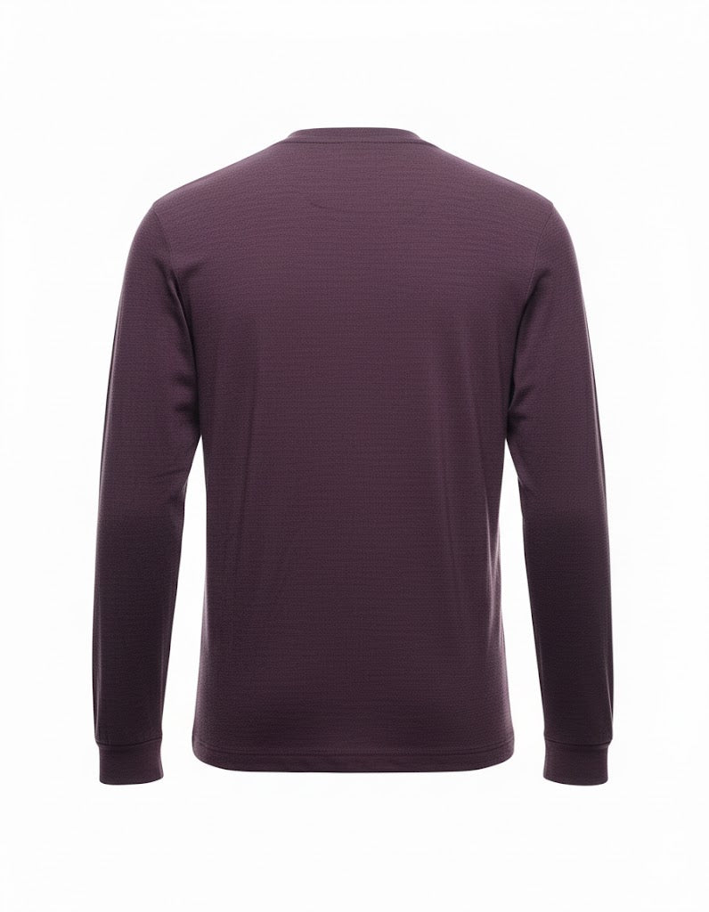 AUT-25 095PURPLE WOOL T-SHRT - T-Shirt e Polo - Albeni 1905