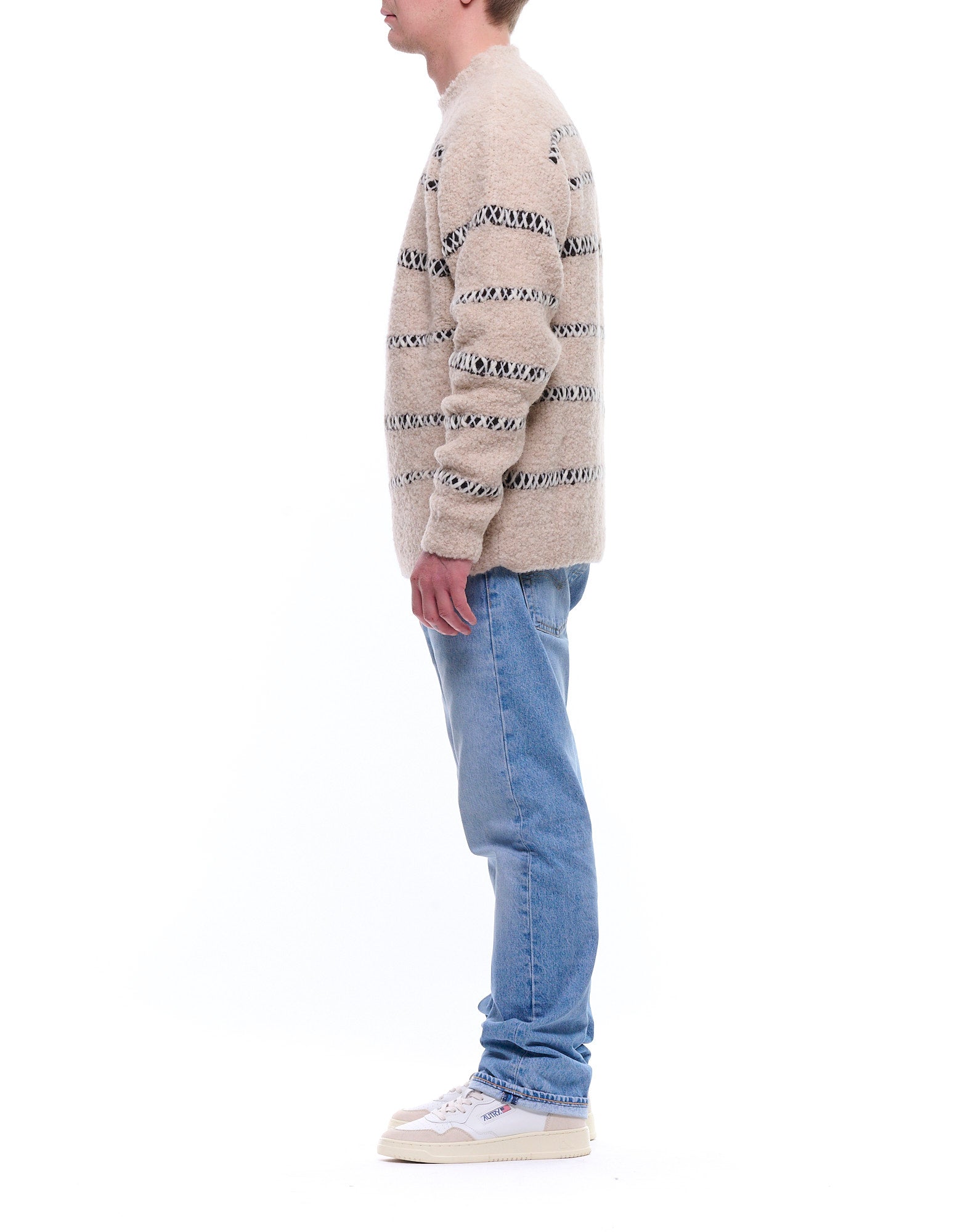 AI25AFU46 00050 GIROCOLLO P. CROCE BOUCLE - Maglieria - Atomofactory