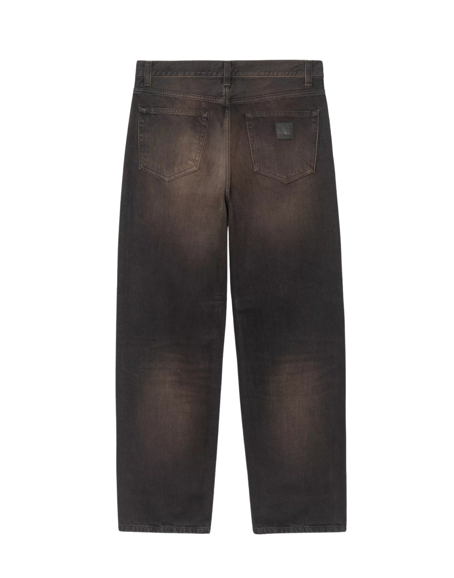 Pantalones Aaron negros, color tabaco, con efecto desgastado