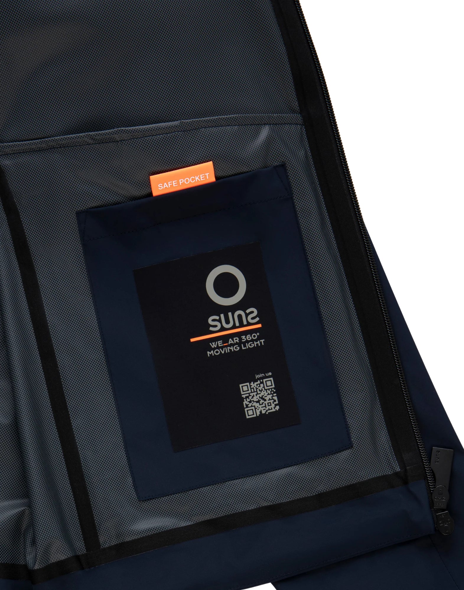 UNS Kleid Tek Men’s Windbreaker Jacket in Waterproof Breathable Tech Nylon – Dark Blue GBS61012U BLU