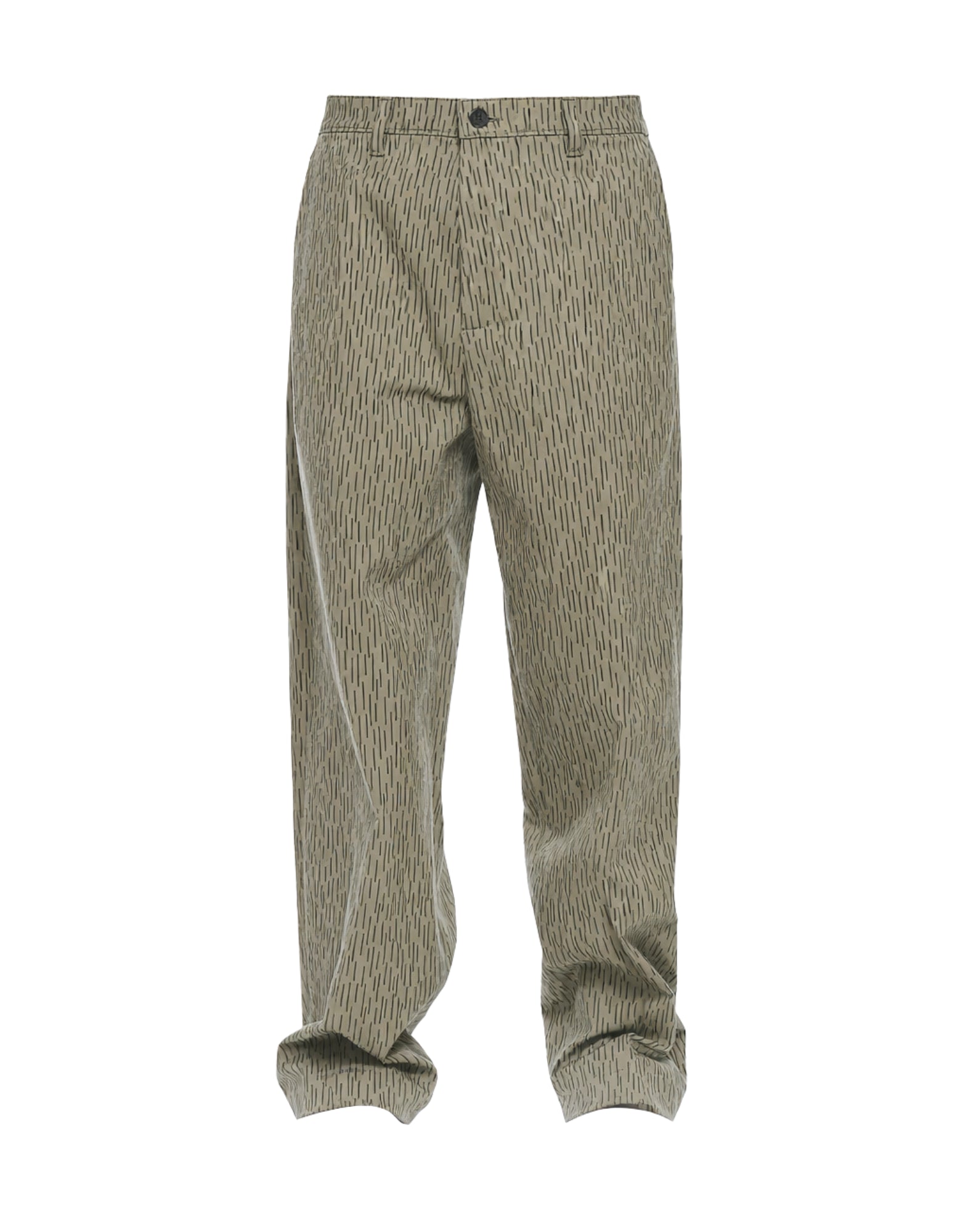 Meteorite Overcarrot Cotton Fabric Pants Green Regular Fit MTR06 METEORITE U57 STAMPA R