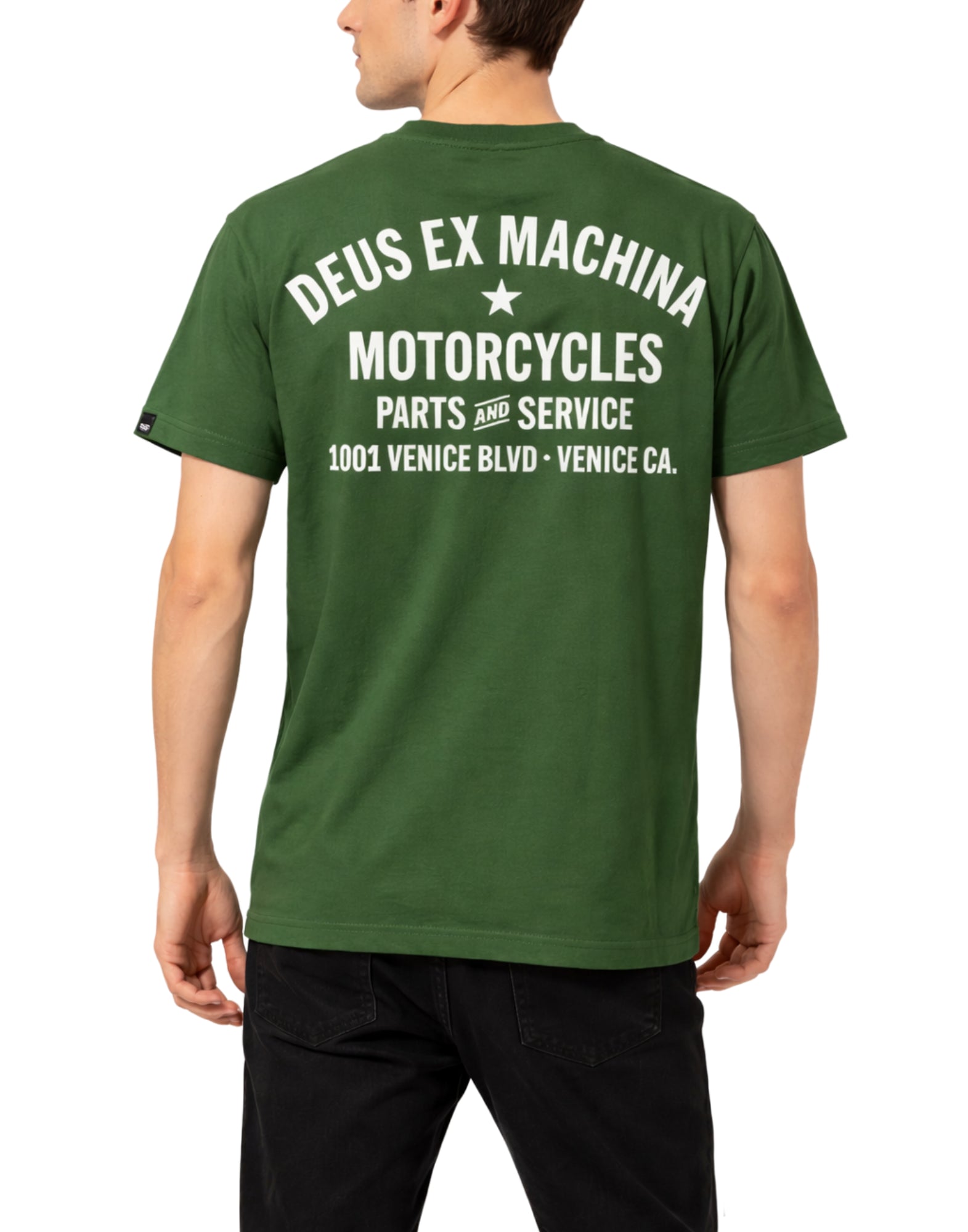 Deus Ex Machina Venice Address Cotton T-Shirt Green Men’s D261MTS124050090