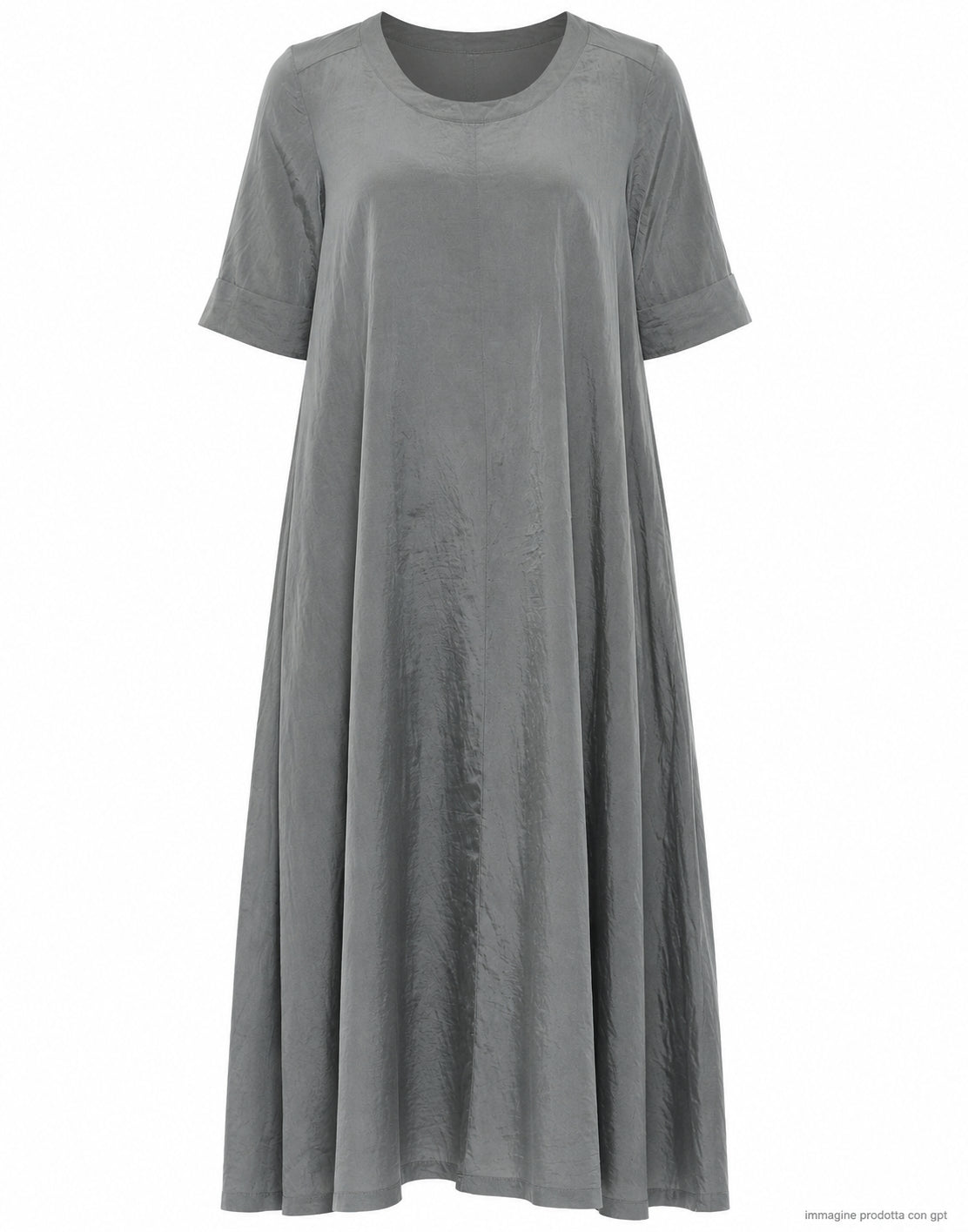 Transit Vestido largo de mujer verde en mezcla de seda CFDTRCV315 04 GREEN