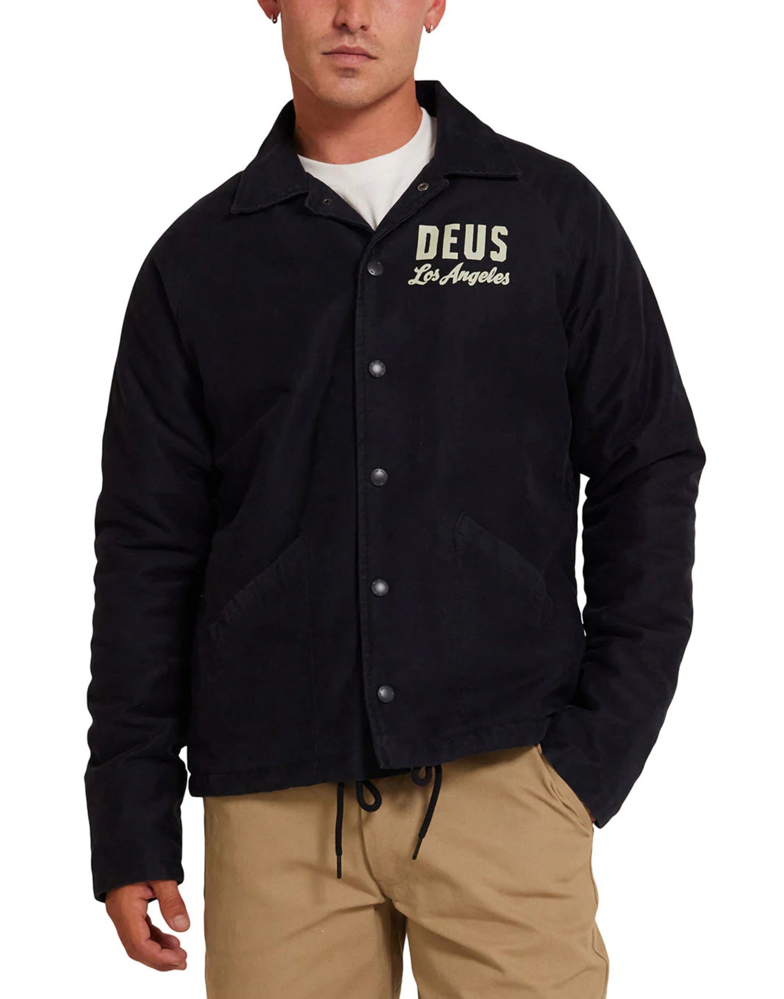 Chaqueta hombre dmf246669 Plymouth mecánico negro Deus Ex Machina