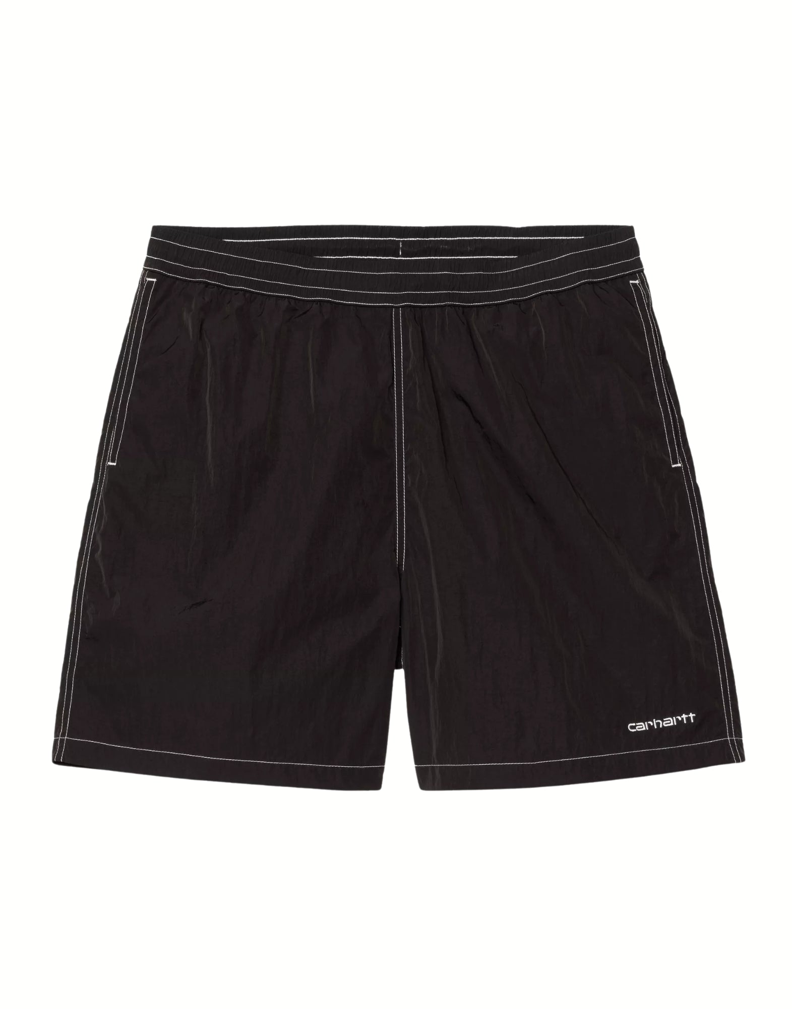 Carhartt WIP Canby Swim Trunks – Nylon Taffeta Swim Shorts Black/White Man I034570 0D2XX