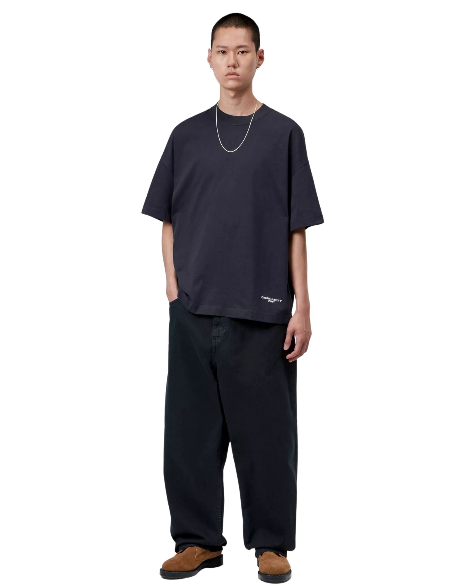 T-shirt « S/S Chapter Script » bleu marine foncé / blanc