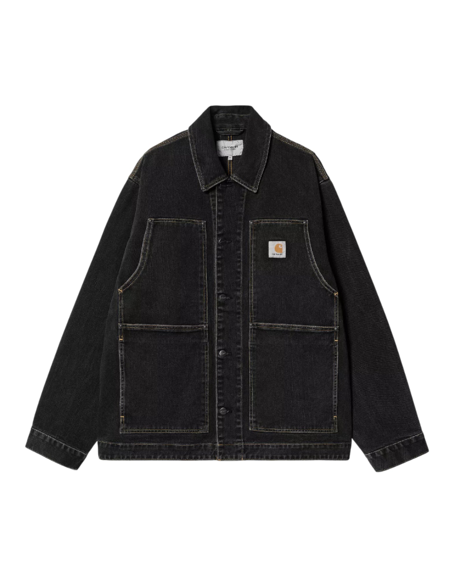 Jacket man I034866 8906 OG DOUBLE FRONT BLACK STONE WASHED CARHARTT WIP