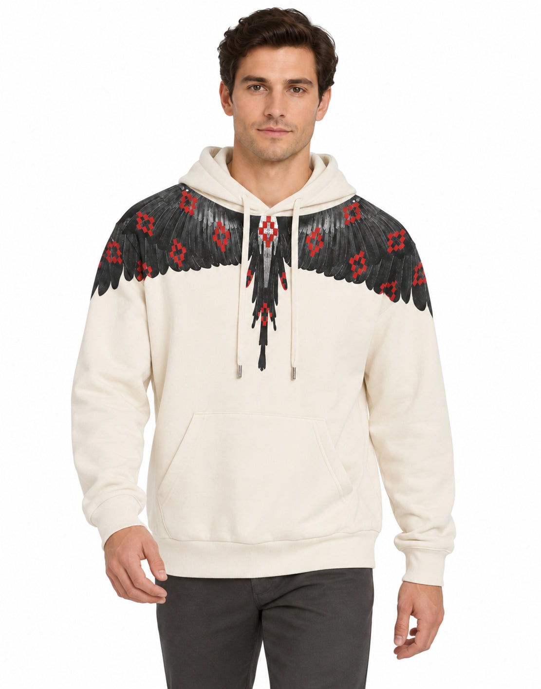 Hoodie Man Coconut - Logo bird