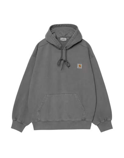 Vista Sweat mit Kapuze, schwarz, stückgefärbt