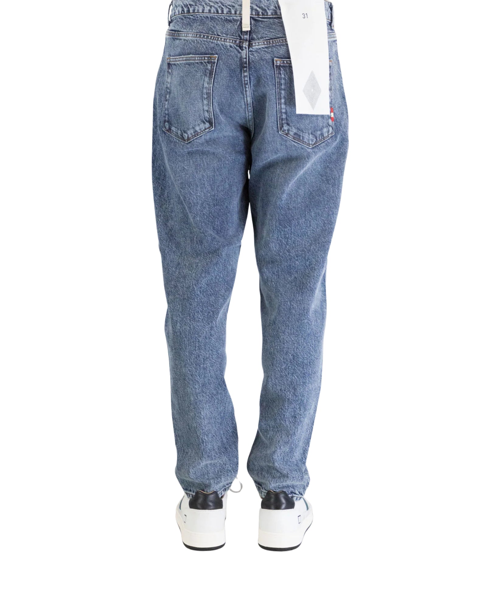 Jeans Man AMU001D5703012 C0999 Geremia Man AMISH Pietra di marmo di denim riciclata Amish