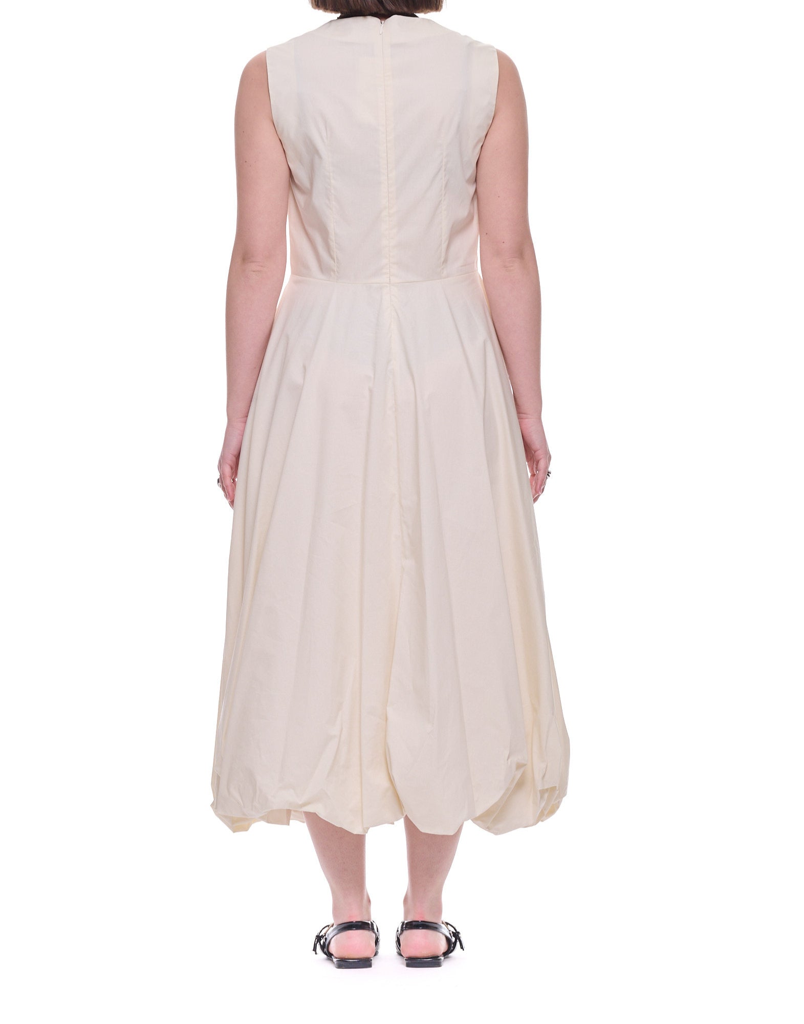 Meimeij Women’s Anise Cotton Maxi Dress, Zip Closure, Regular Fit, Made in Italy E6/I/M6EA23 824 ANISE