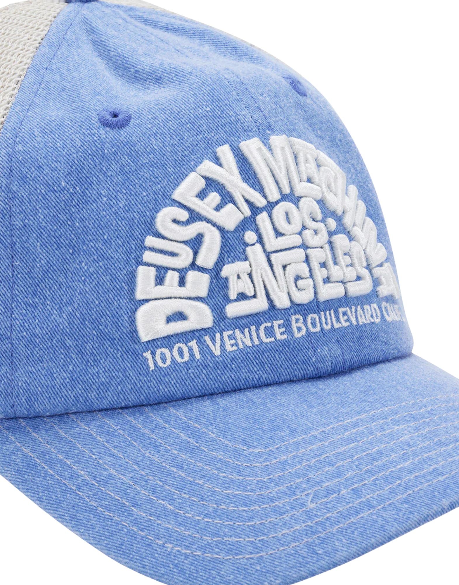 Deus Ex Machina Los Angeles Address Trucker Cap Bonnie Blue Unisex D261MHA576059 LOS.A BONNIE BLUE