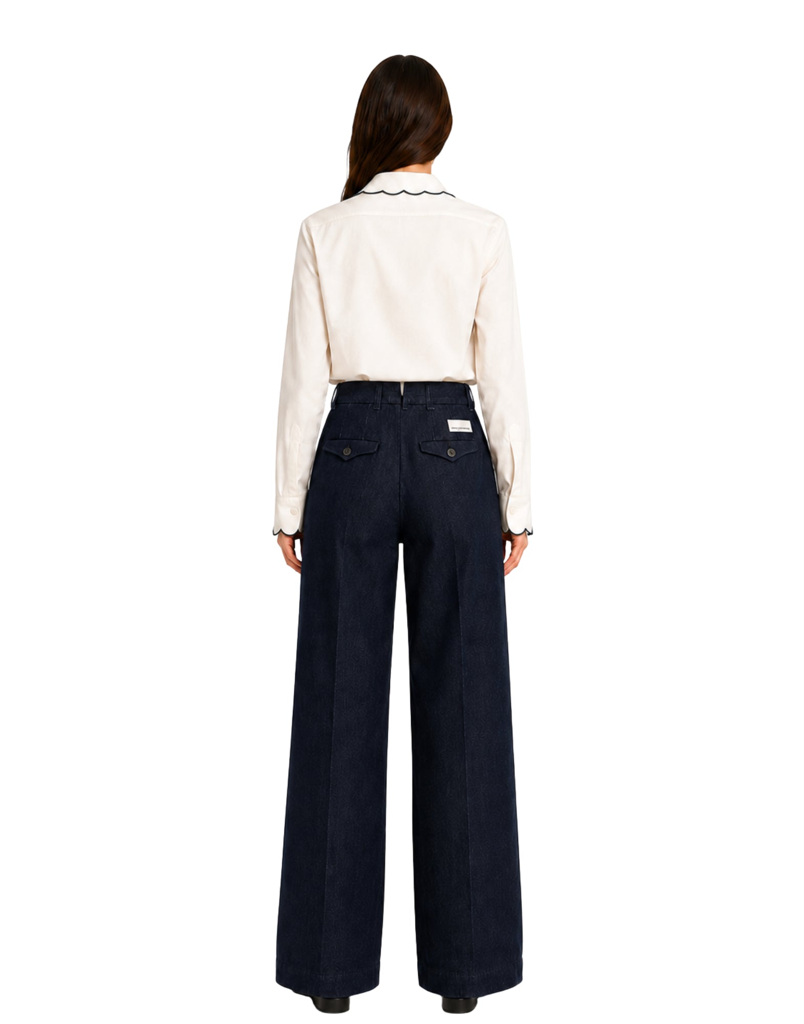 Pantaloni da bambino Fiamma, modello da donna Rinse