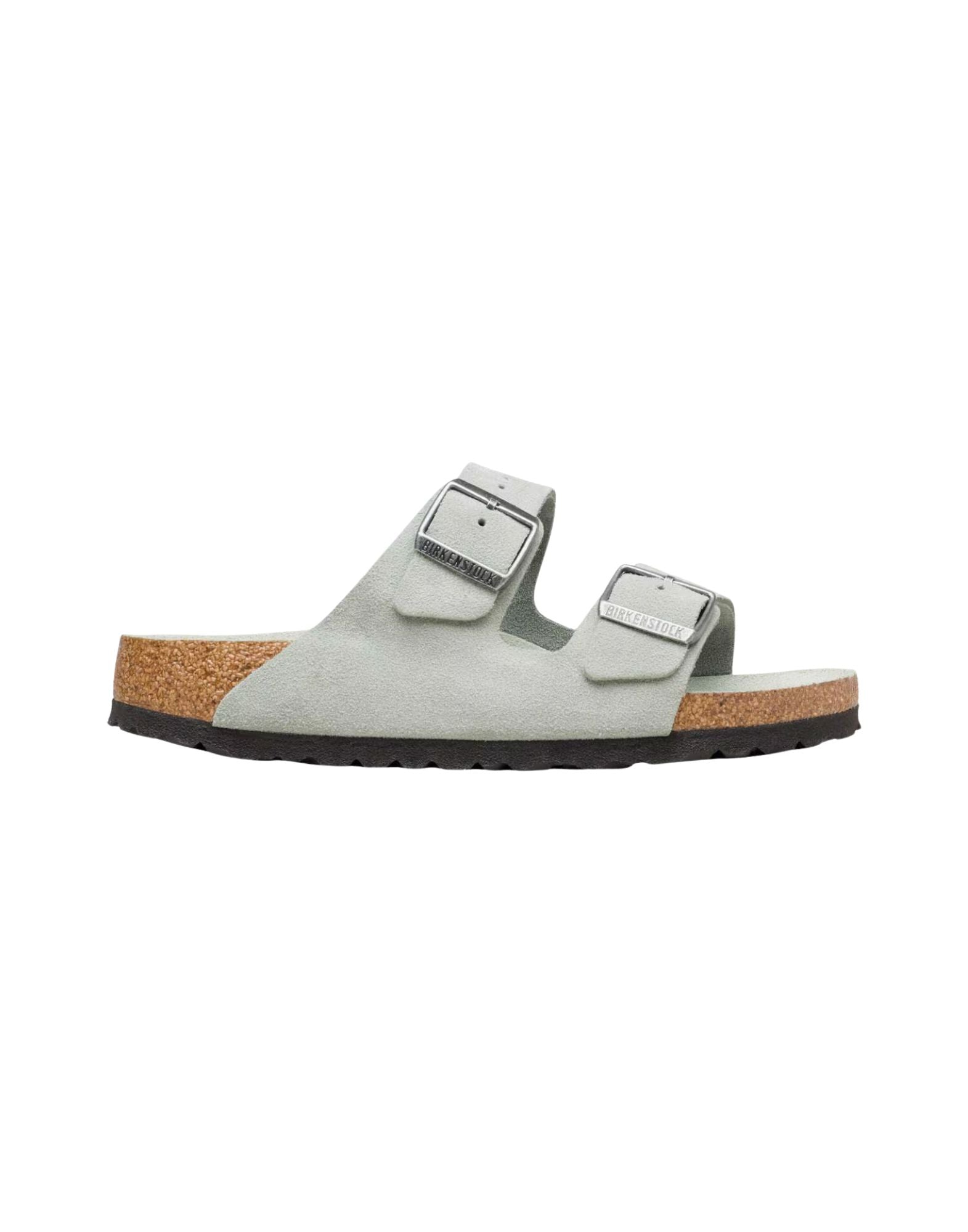 Birkenstock Arizona Soft Footbed Sandals in Suede Leather Pure Sage Tonal FB 1031663 PURE SAGE