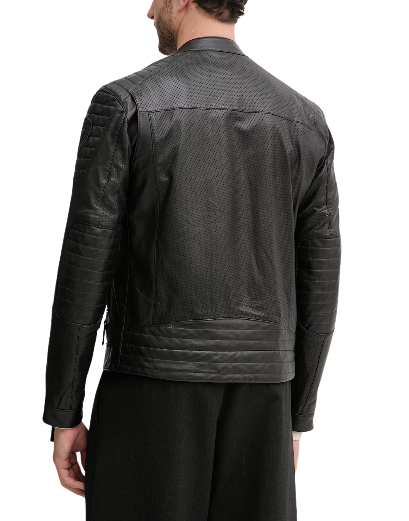 Blauer Crossland Men’s Leather Jacket Black 26SBLUL02440-007522 999