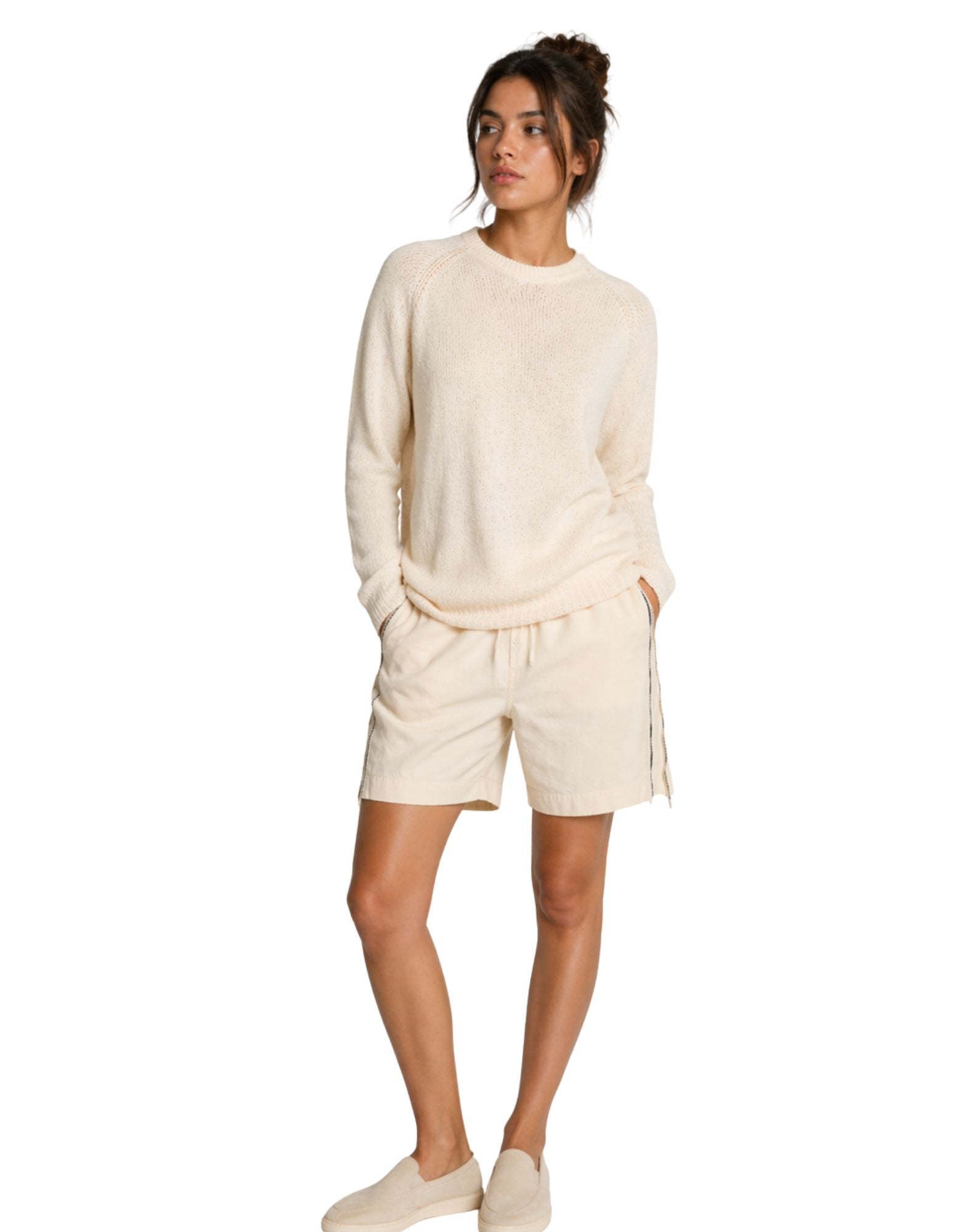 Origin of Line Panna Raglan Chanvre Tricot Fabriqué en Italie S26V03 03 PANNA RAGLAN