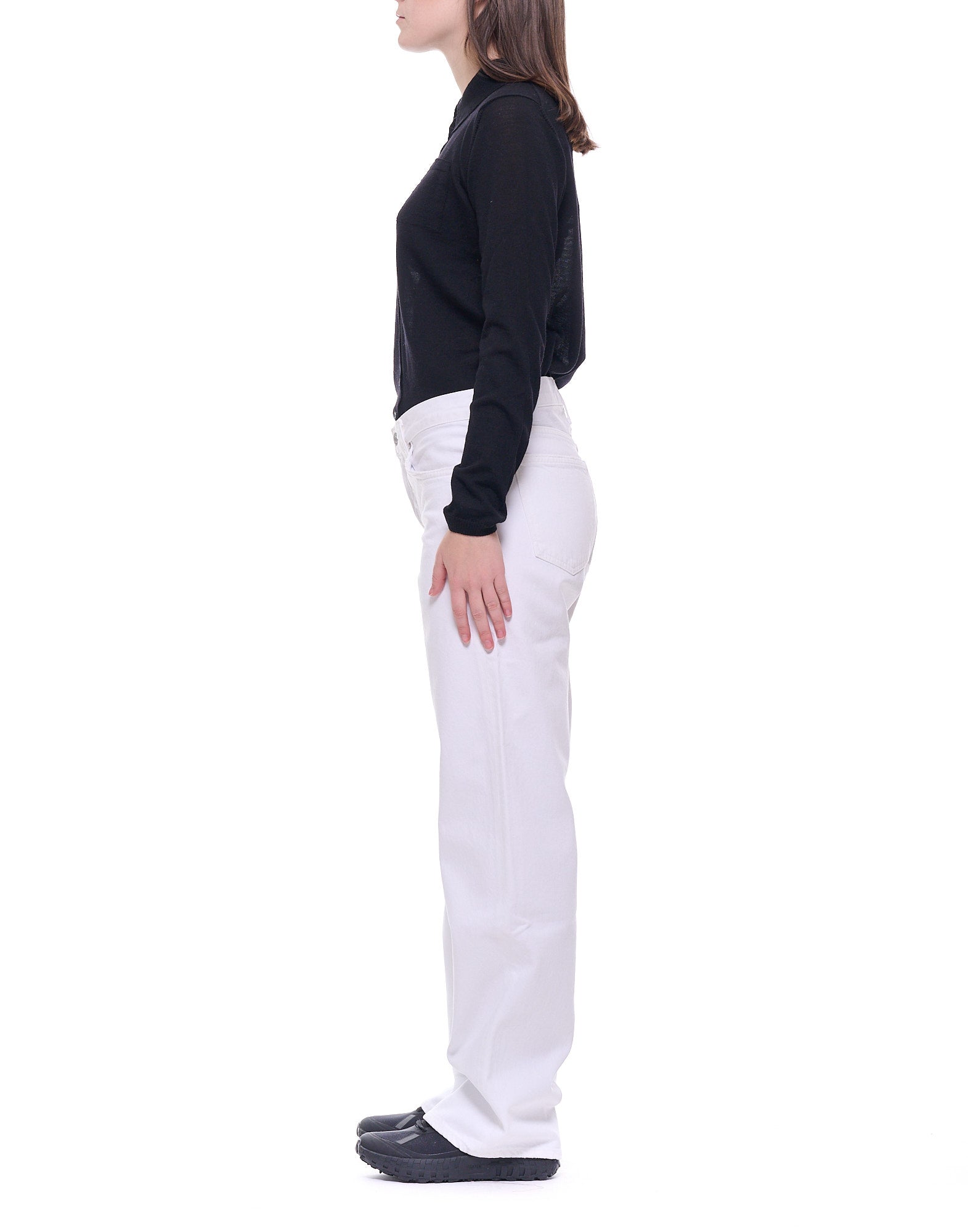 A260 1183 MMELO WHITE MARSHMELLOW PANTS - Pantaloni - Agolde