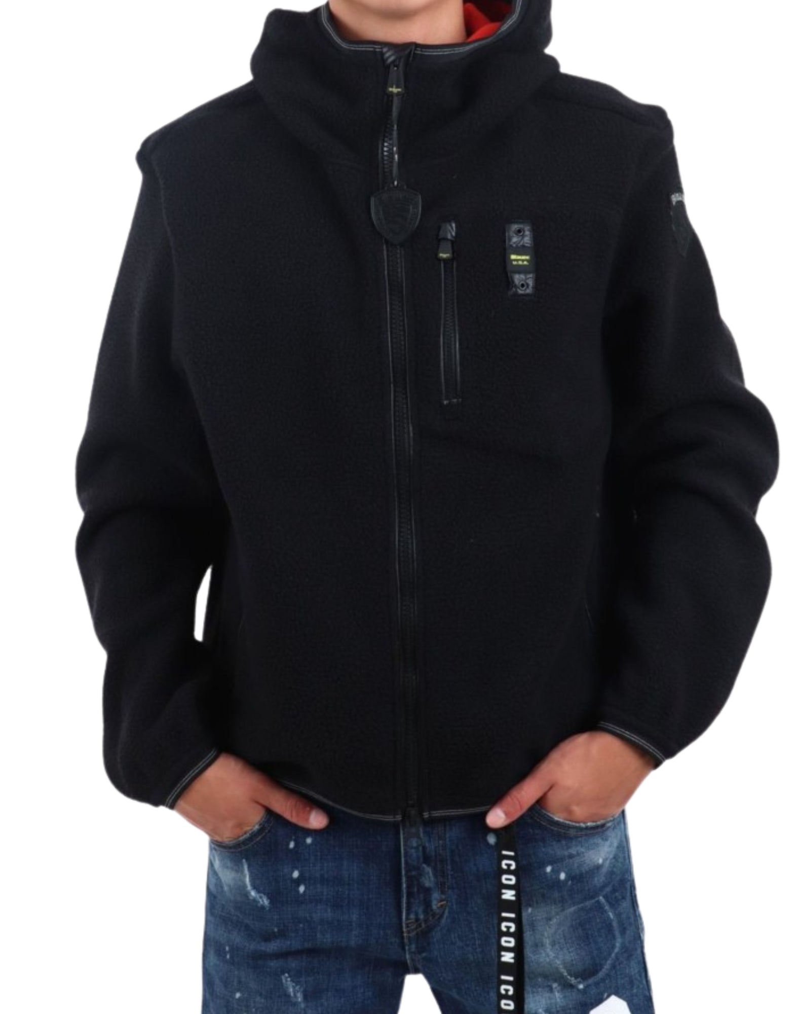 25BLUC04349 999 BLACK JACKET - 지아체 - Blauer