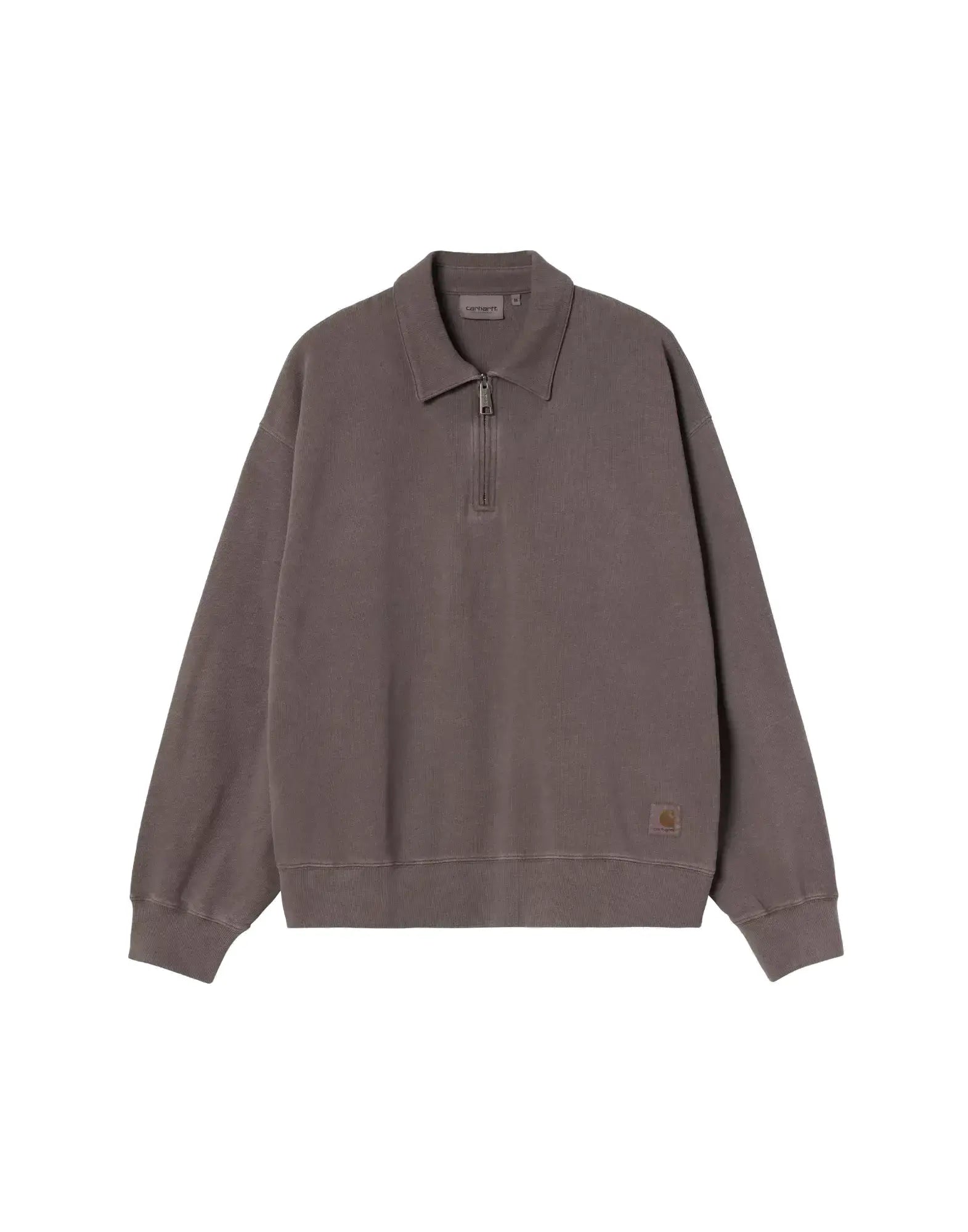 Harper Polo Cotton Tobacco garment dyed
