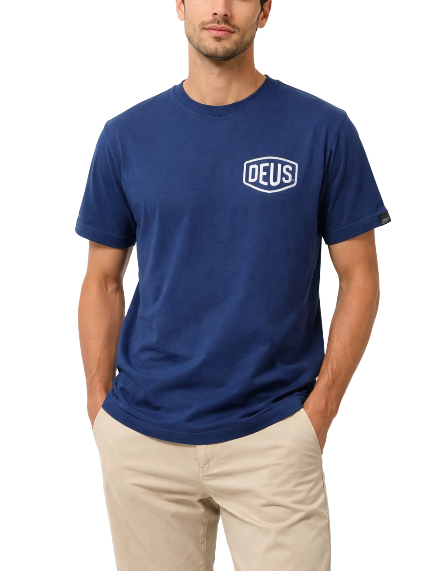 Deus Ex Machina Harajuku Address T-Shirt Men Cotton Blue D261MTS126060090