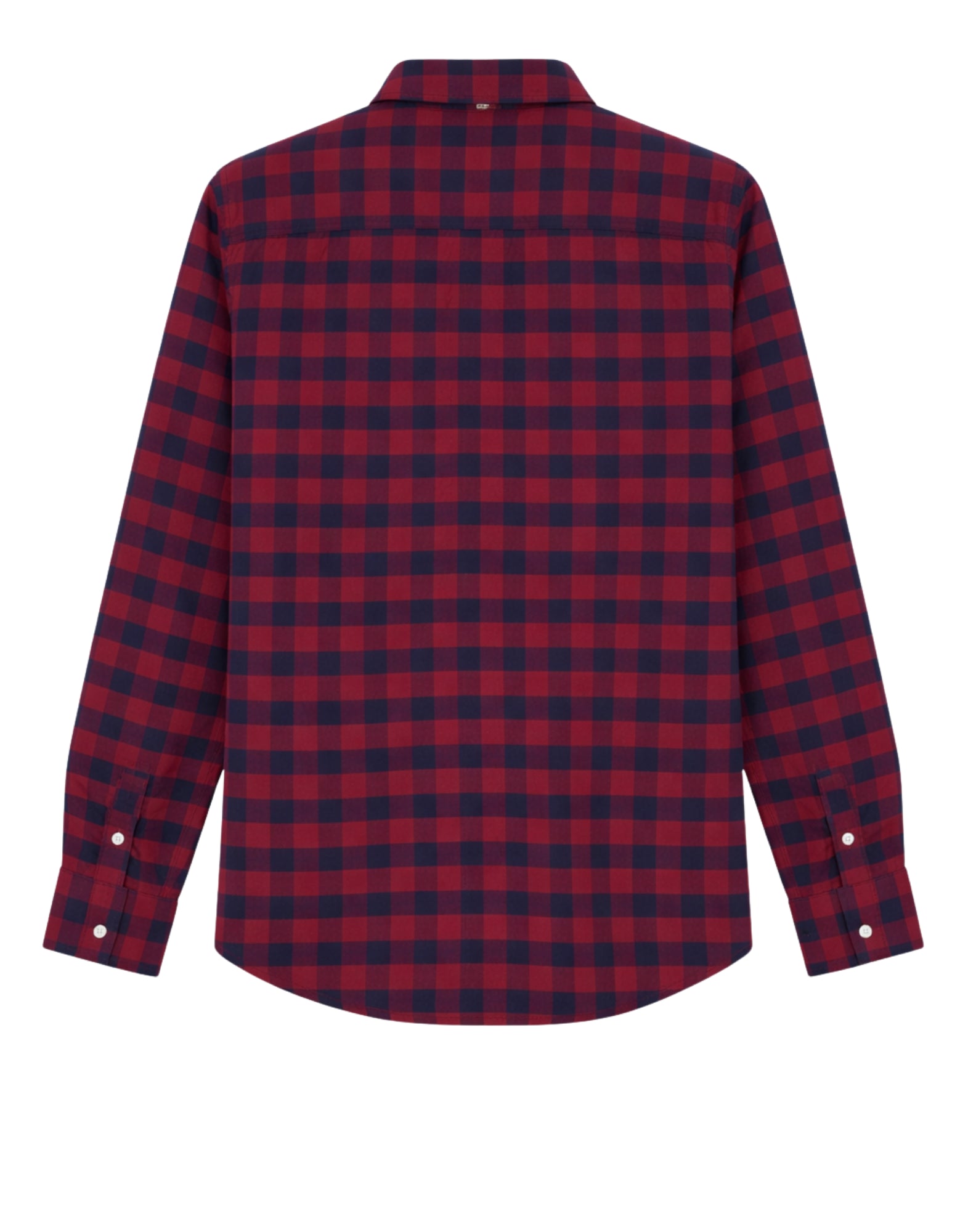 Tommy Hilfiger herr skuggruta skjorta i borstad bomull Normal passform Röd Blå MW0MW36860 0QJ BRUSHED SHIRT