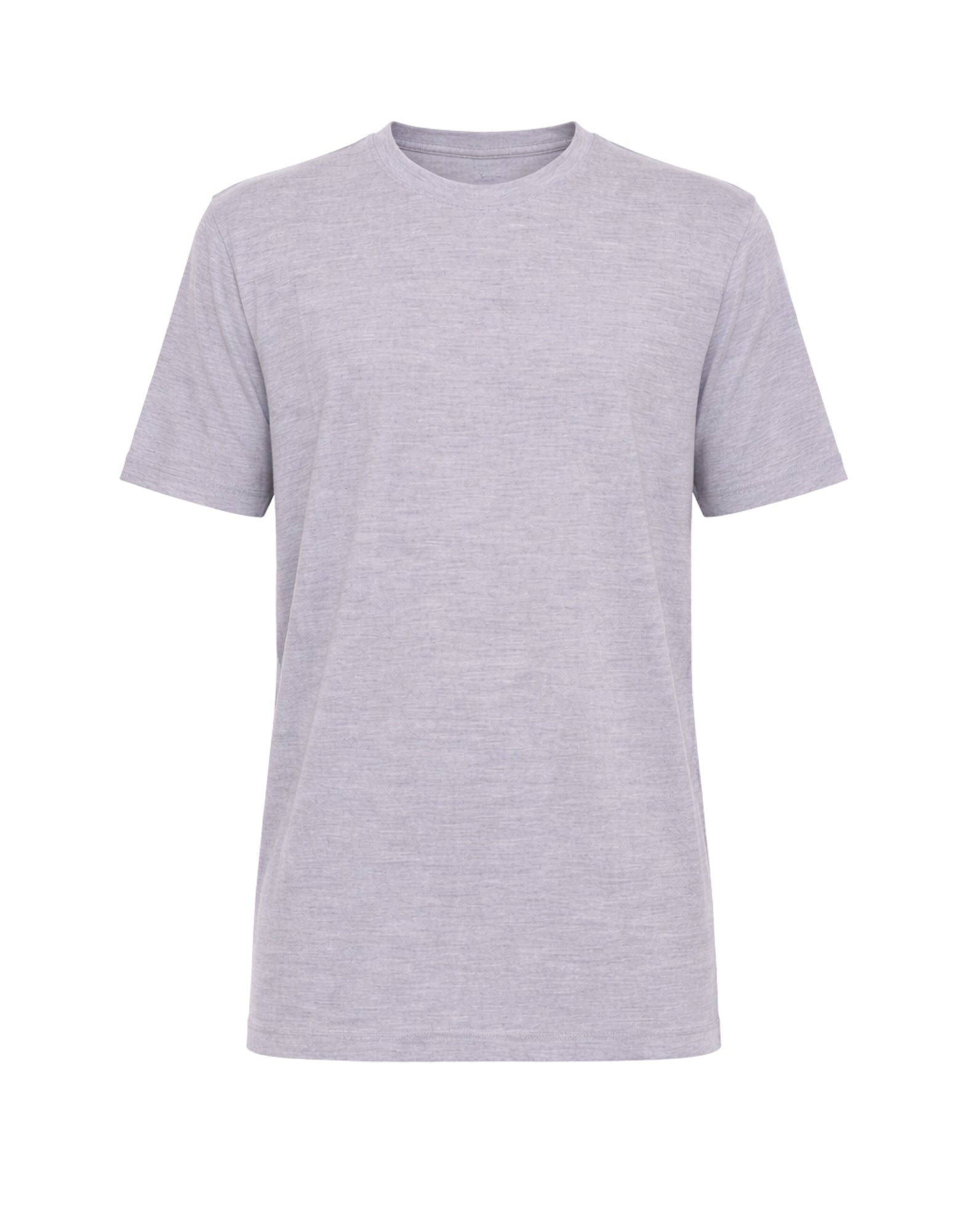Albeni 1905 Men’s Virgin Wool T-Shirt Grey Melange AUT-25 086 GREY WOOL T-SHRT
