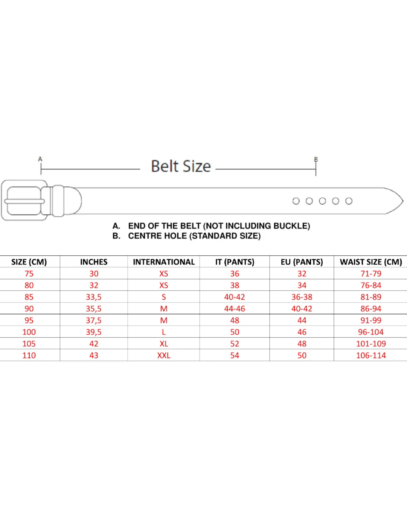 Belt Man 23WHTCI009 Schwarz HTC