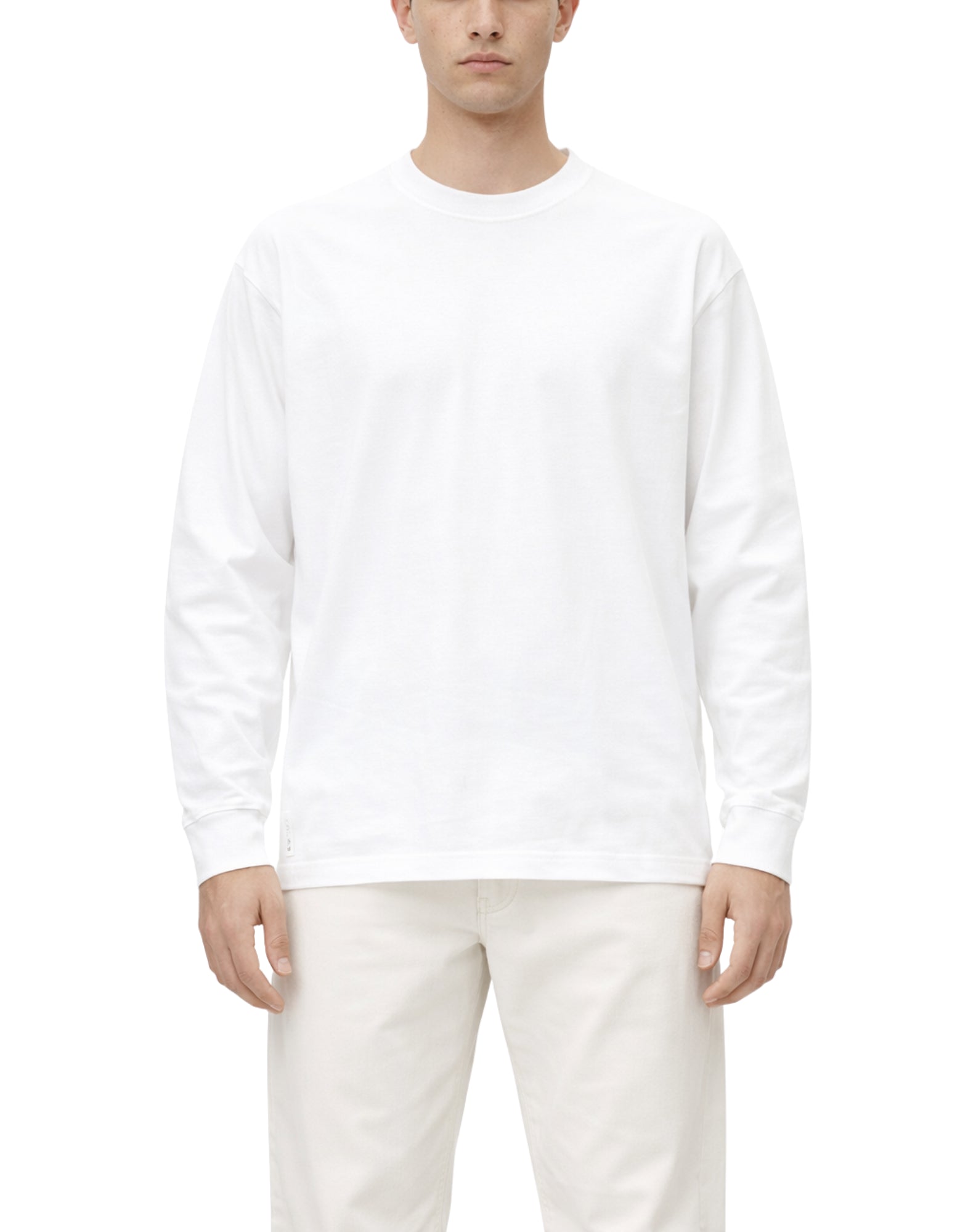 임기. 브래드 티셔츠 옵틱 화이트 긴팔 레귤러핏 헤비웨이트 저지 티셔츠 화이트 OPTIC