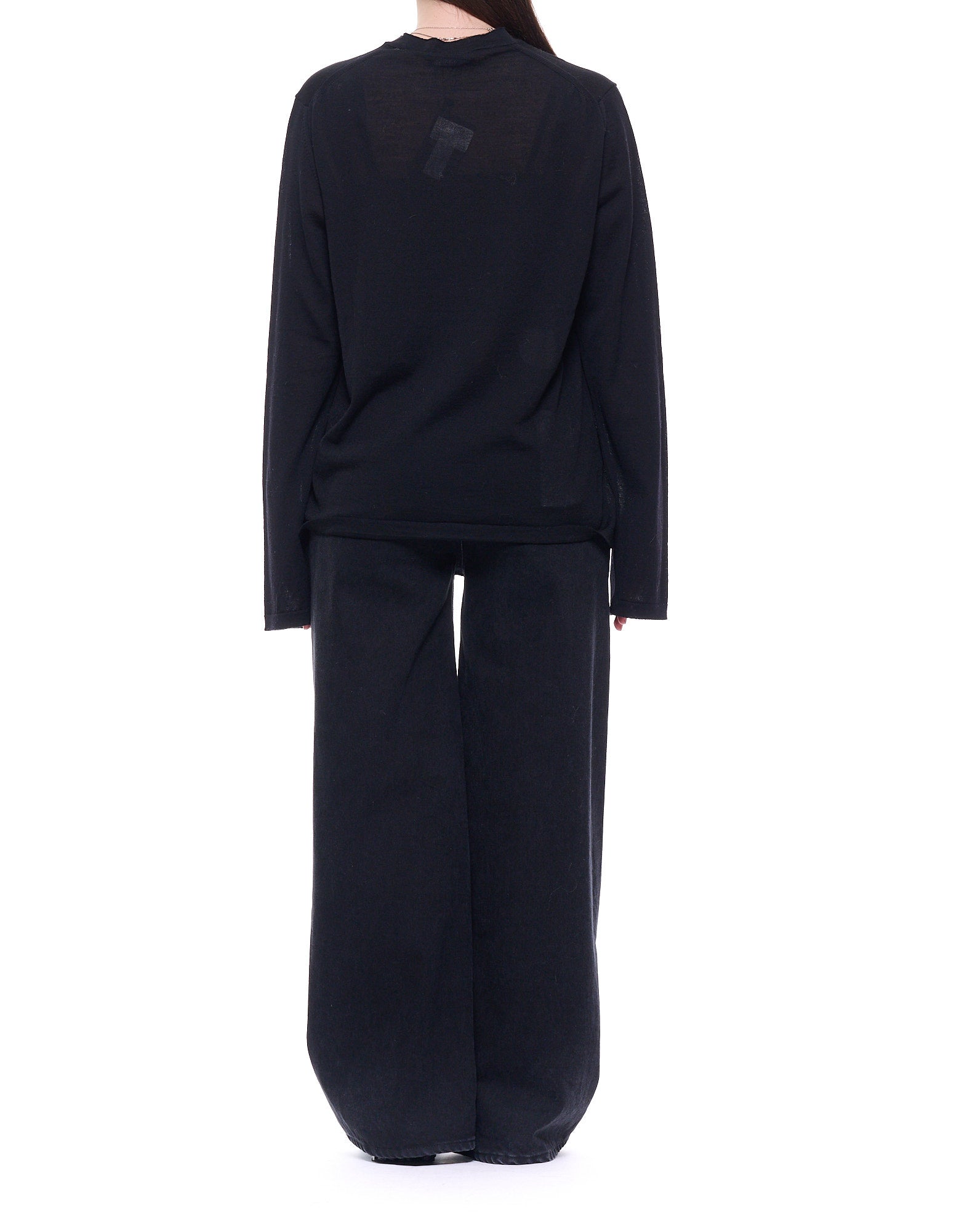 5073 200 BLACK ROUND NECK - Maglieria - Fabrizio del Carlo