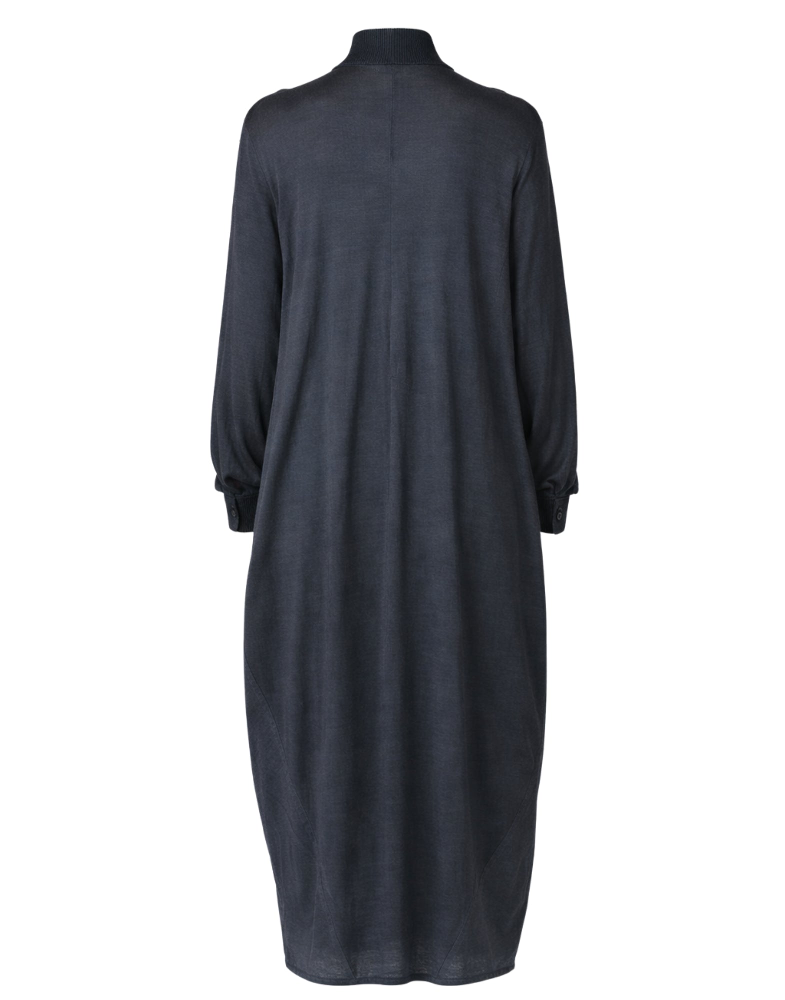 Transit Robe Longue en Jersey de Laine Vierge Anthracite Femme Fabriqué en Italie CFDTRBK203 ANTHRACITE