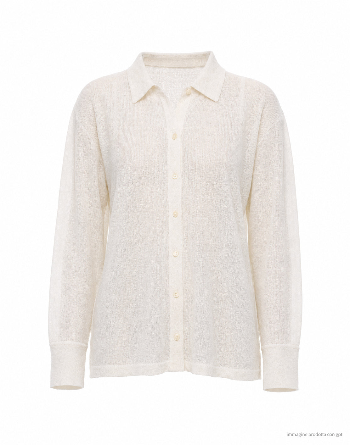 Atomofactory Ivory Linen Blend Shirt PE26AFD01 01 AVORIO