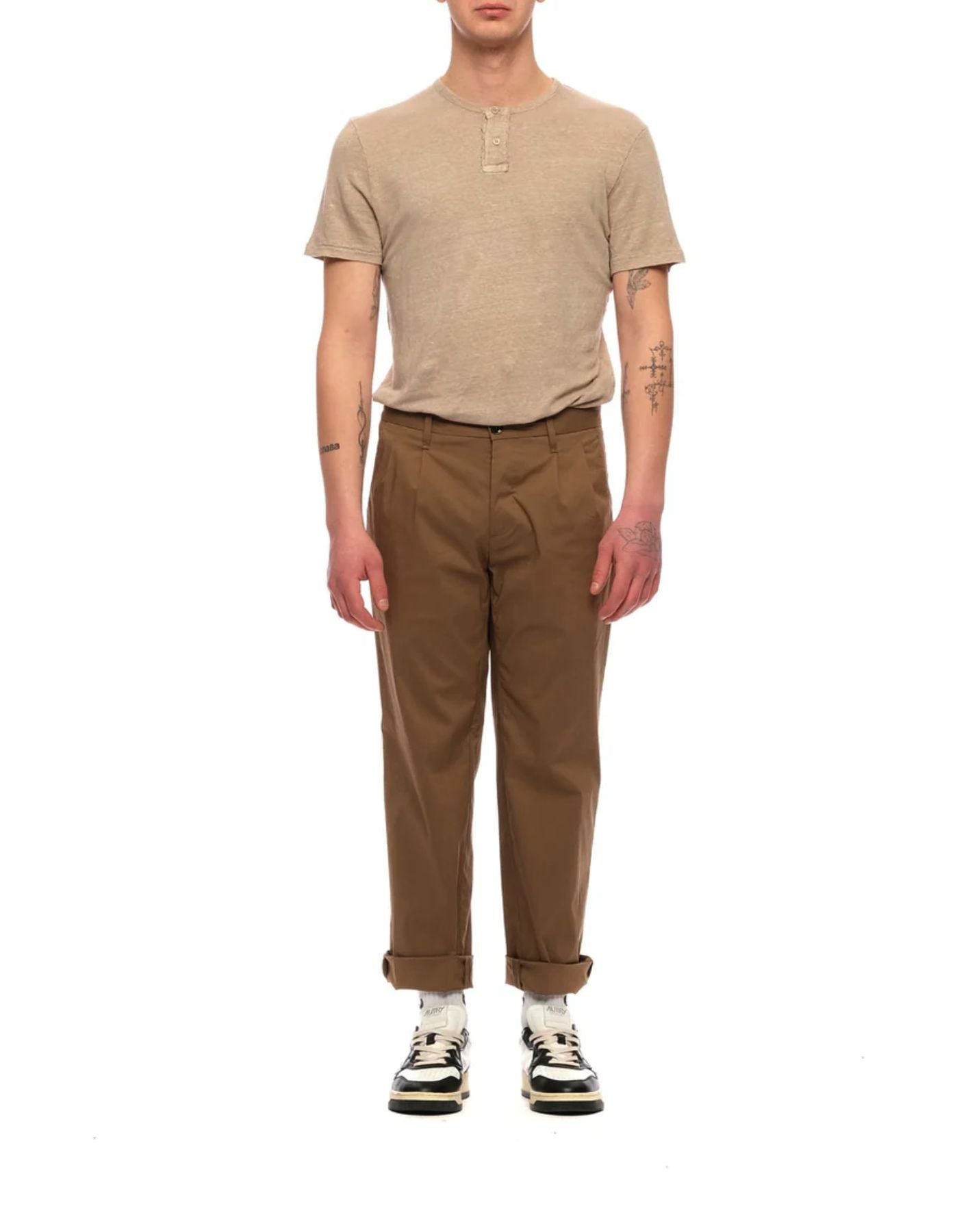 Pants man VULCANO VUL16 NOCCIOLA NINE:INTHE:MORNING